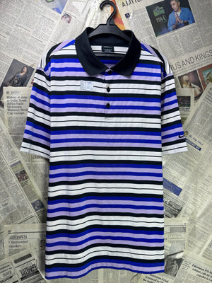 N*ke® Medium | Chest: 22" | Stripe | Golf Polo | Poly - Spandex | 4197 - Genuine Maal
