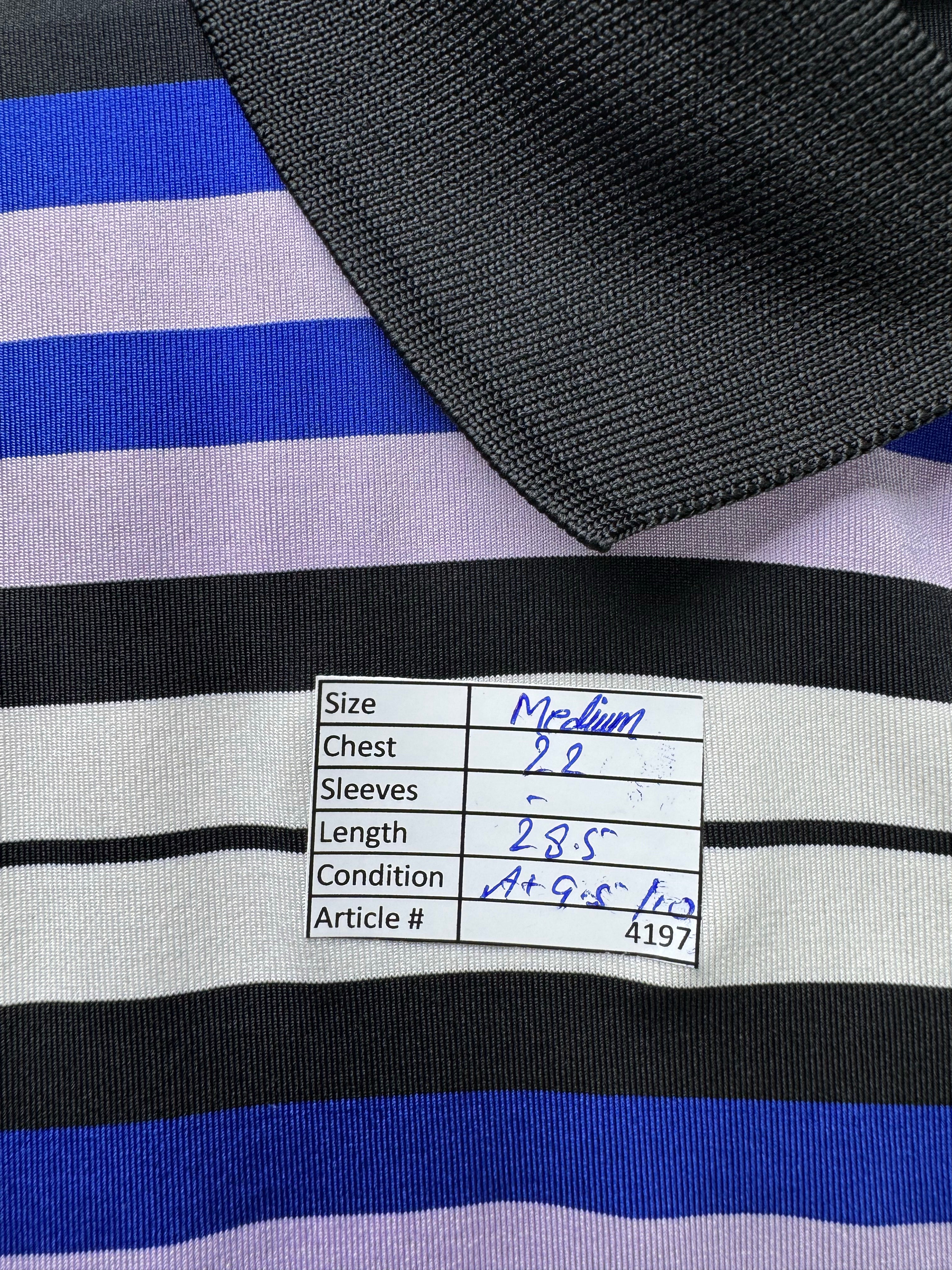 N*ke® Medium | Chest: 22" | Stripe | Golf Polo | Poly - Spandex | 4197 - Genuine Maal