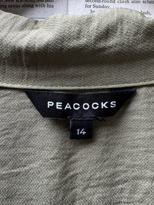 Peacocks® XL | Bust: 22" | Solid Sage Green | Maxi Dress | B4 - 5214 - Genuine Maal