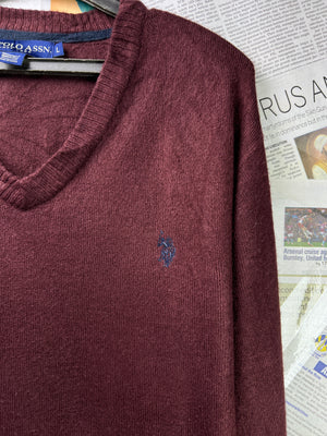 USP*A® XL | Chest: 25.5" | Maroon | Sweater | Acrylic | 1794 - Genuine Maal