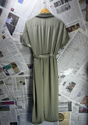 Peacocks® XL | Bust: 22" | Solid Sage Green | Maxi Dress | B4 - 5214 - Genuine Maal