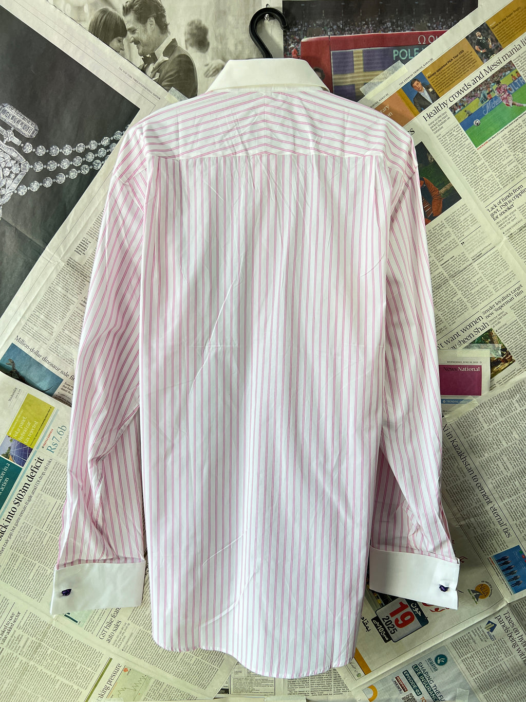 VAL PARKS® Stripes | Large | Chest: 23" | T242 | 100% Egyptian Cotton - My Store