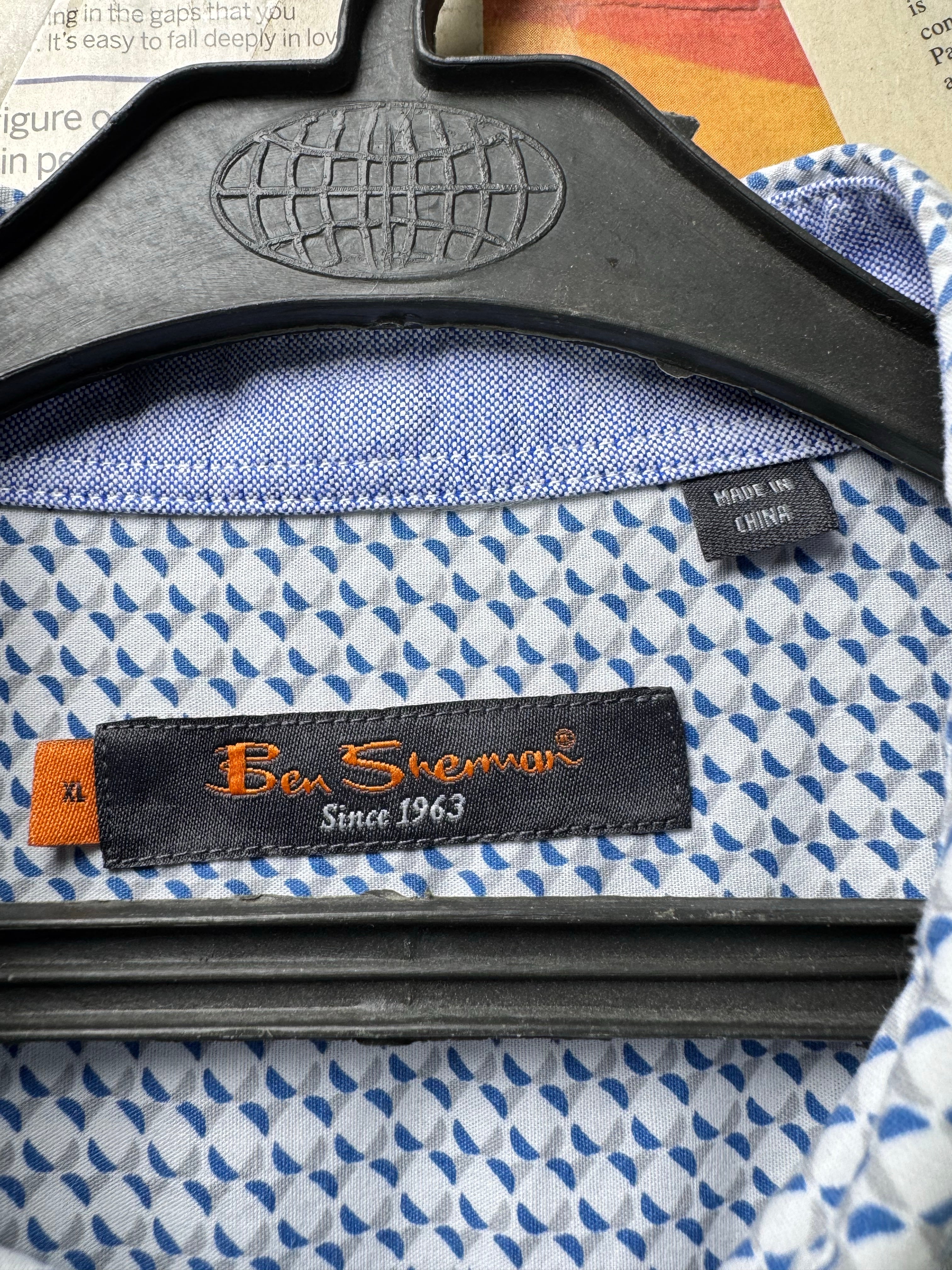 Ben Sherman® Large | Chest: 24" | Printed | Shirt | Cotton | 4228 - Genuine Maal