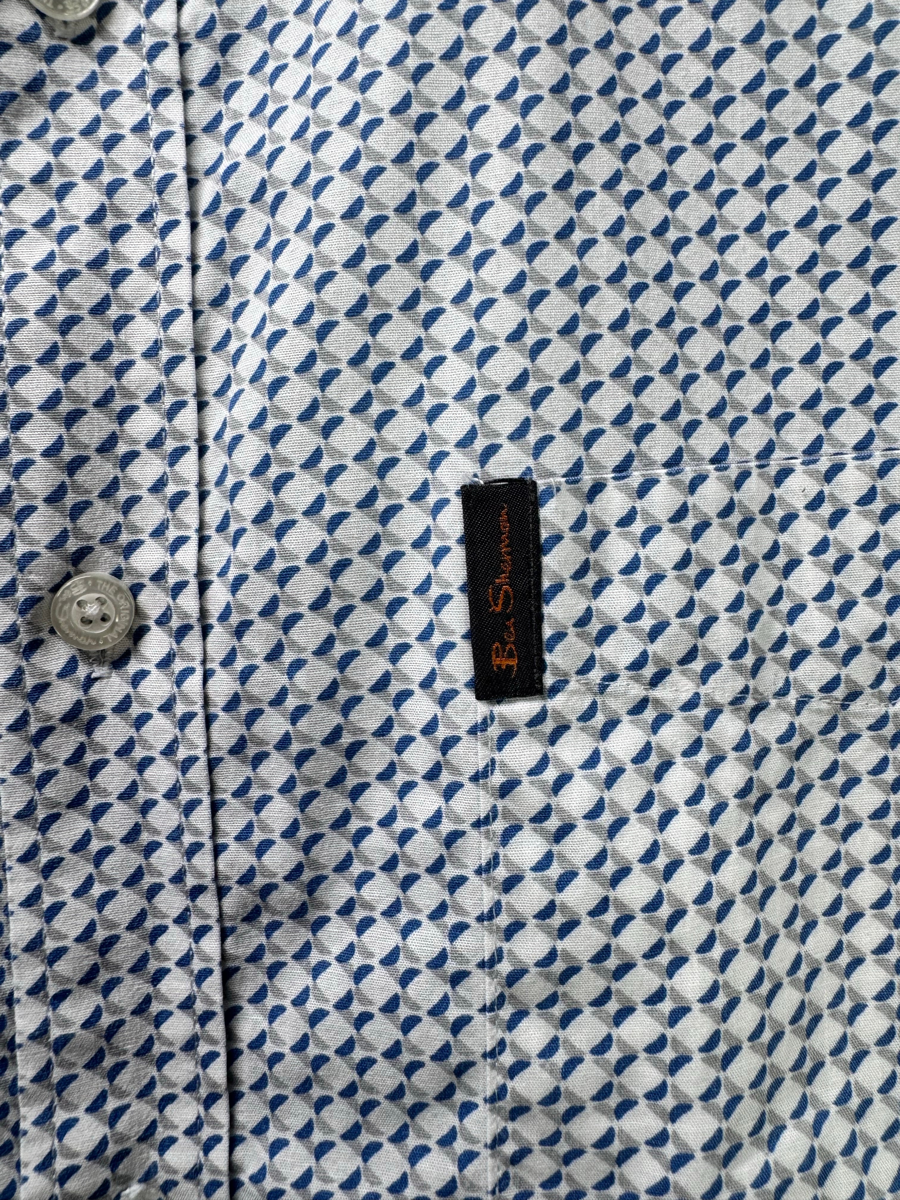 Ben Sherman® Large | Chest: 24" | Printed | Shirt | Cotton | 4228 - Genuine Maal