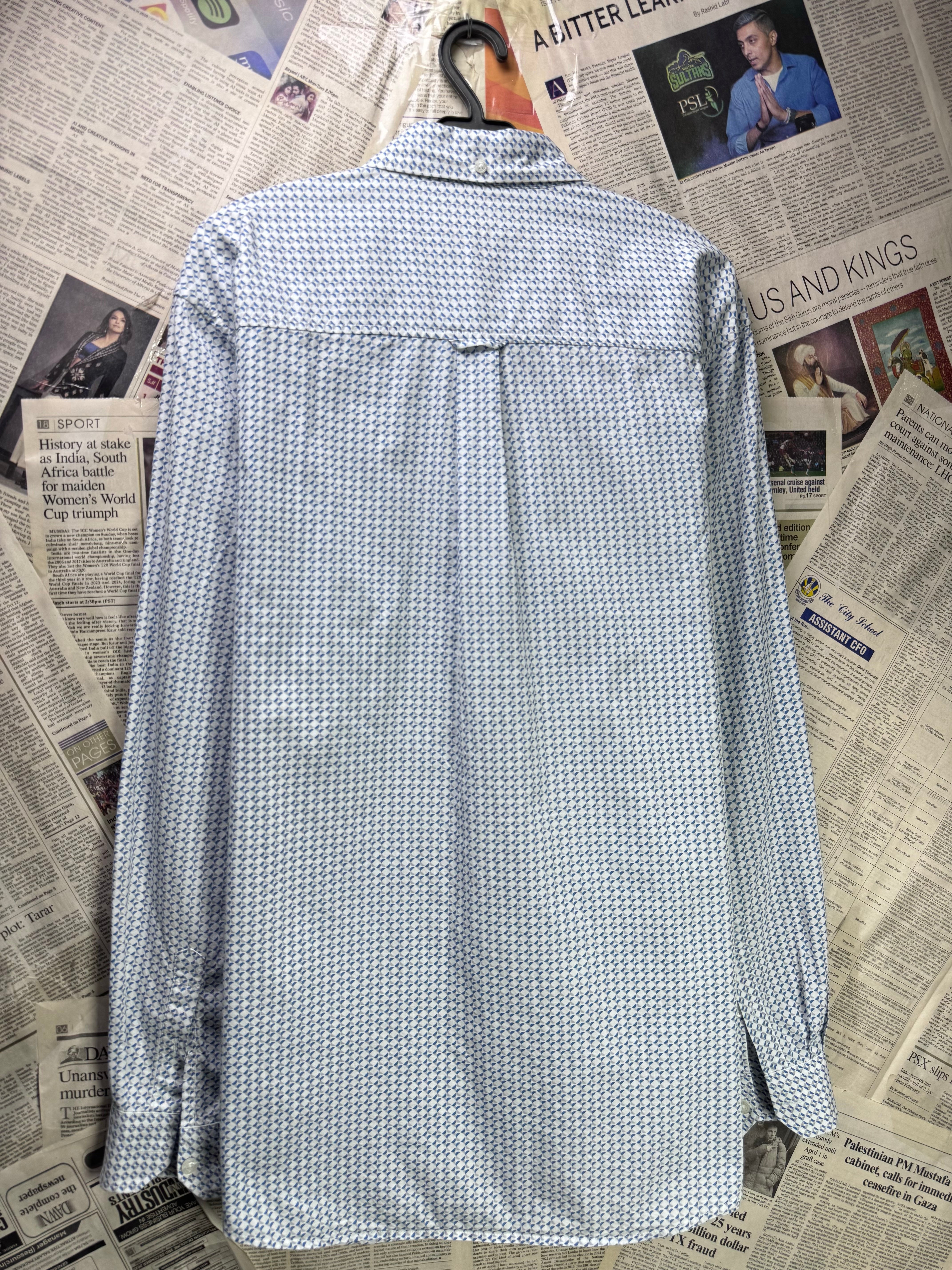 Ben Sherman® Large | Chest: 24" | Printed | Shirt | Cotton | 4228 - Genuine Maal