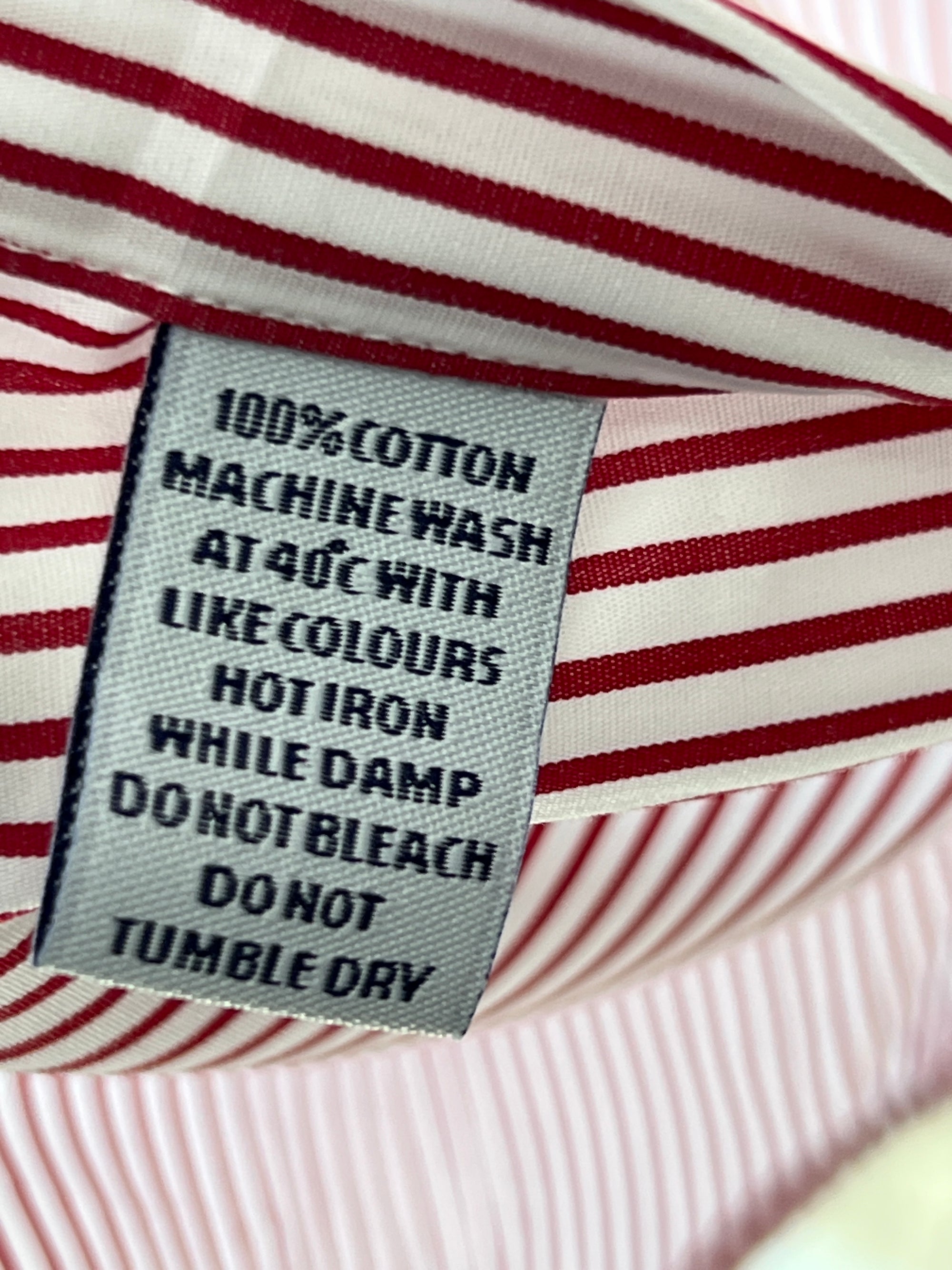 Austin Brothers® Medium | Chest: 22.5" | Red & White Stripes | Shirt | Cotton | 243 - Genuine Maal