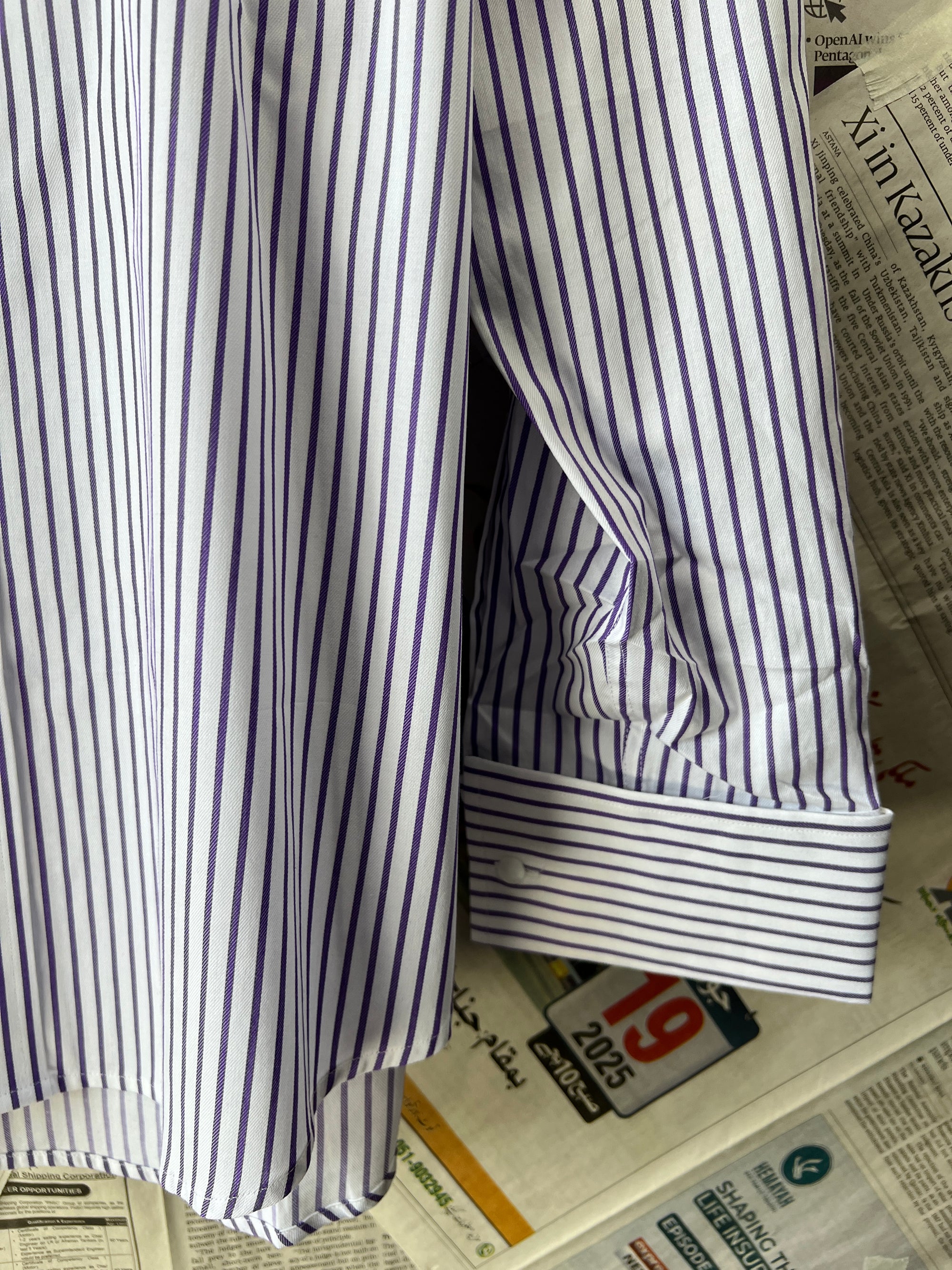 VAL PARKS® Stripes | Large | Chest: 23" | T244 | 100% Egyptian Cotton - My Store