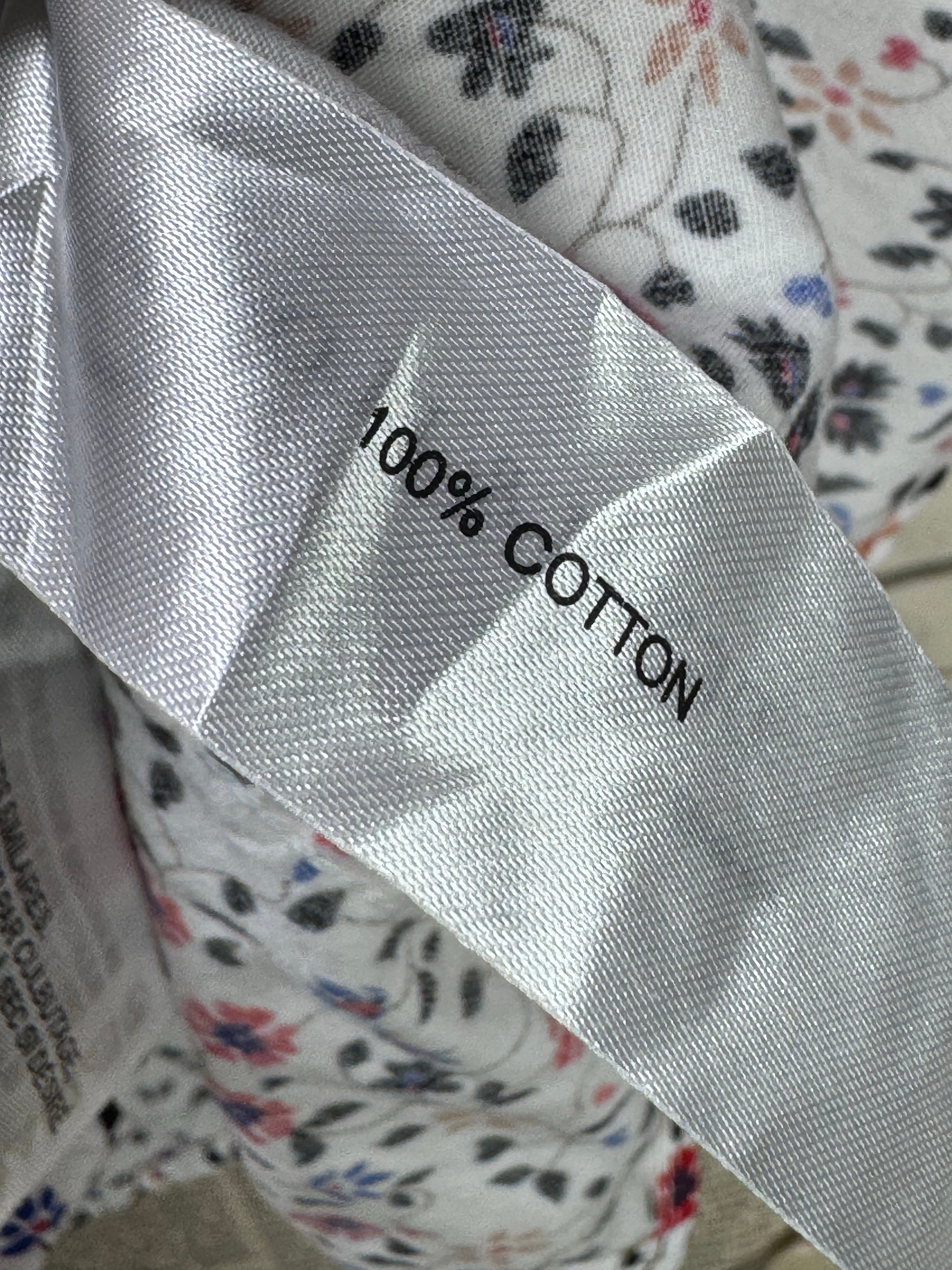 Denim & Flower® Small | Chest: 20" | Floral | Shirt | Cotton | 4203 - Genuine Maal