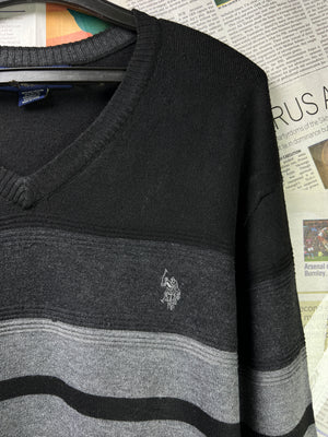 USP*A® Large | Chest: 23.5" | Black | Sweater | Poly - Nylon | 2108 - Genuine Maal