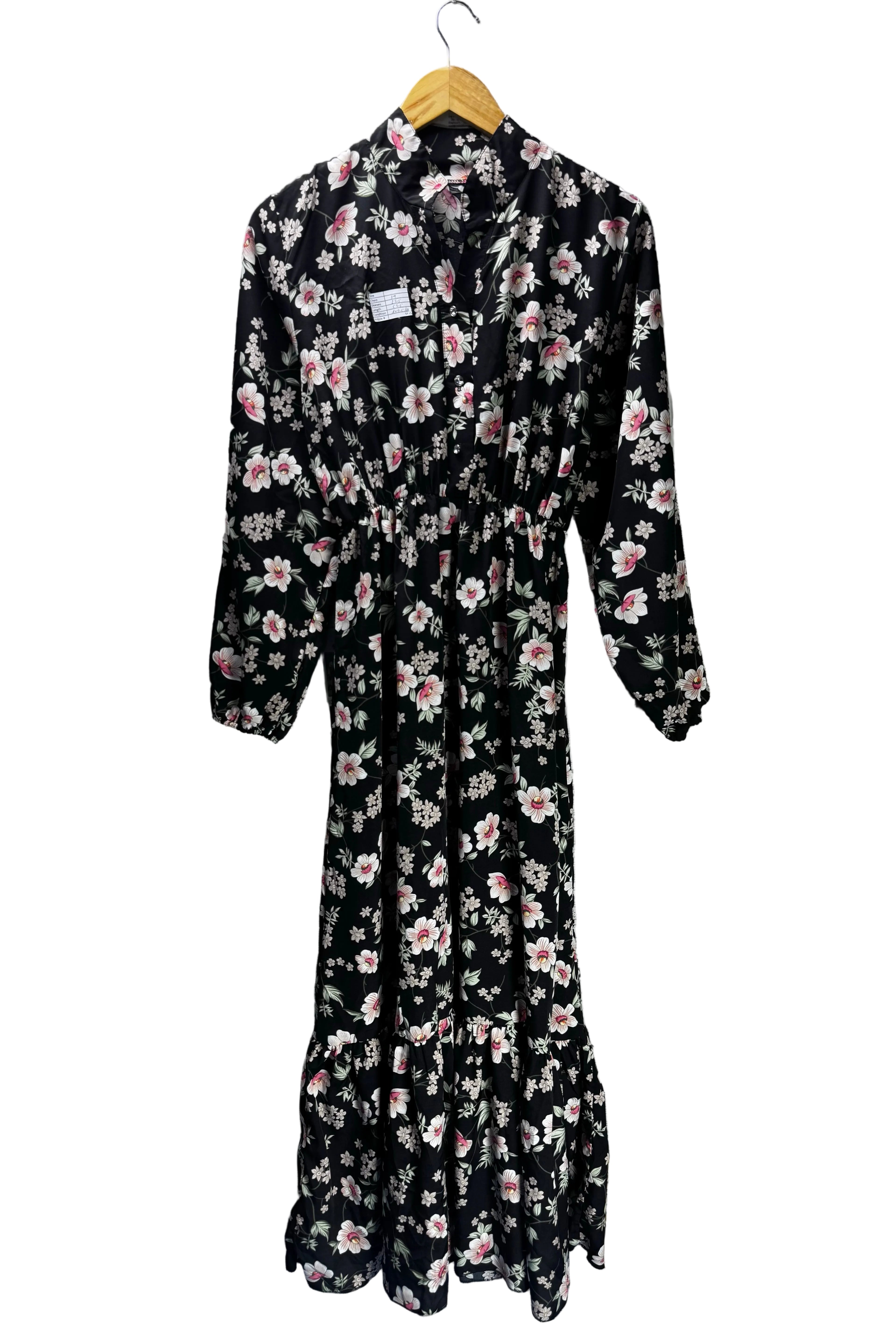 ® Medium | Bust: 19" | Floral | Maxi Dress | B5 - 5435 - Genuine Maal