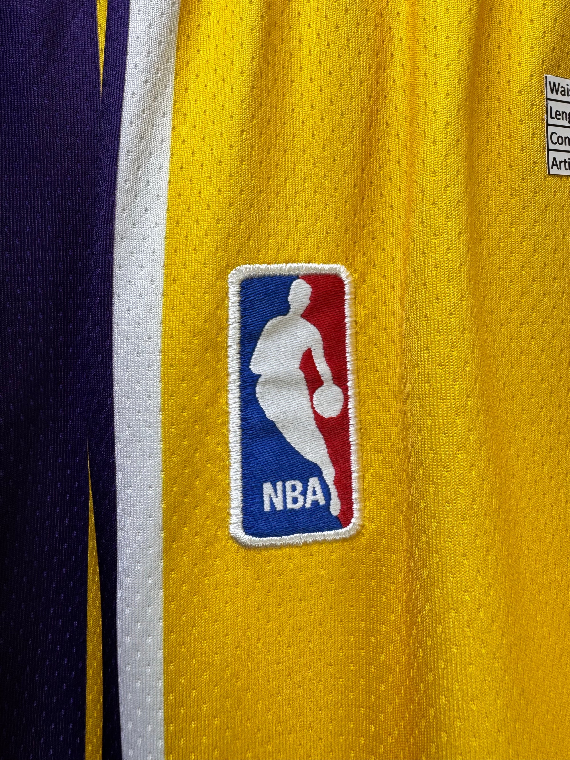N*ke® Waist: 24" to 26" | Yellow | NBA Lakers Shorts | Poly | 1407 - Genuine Maal