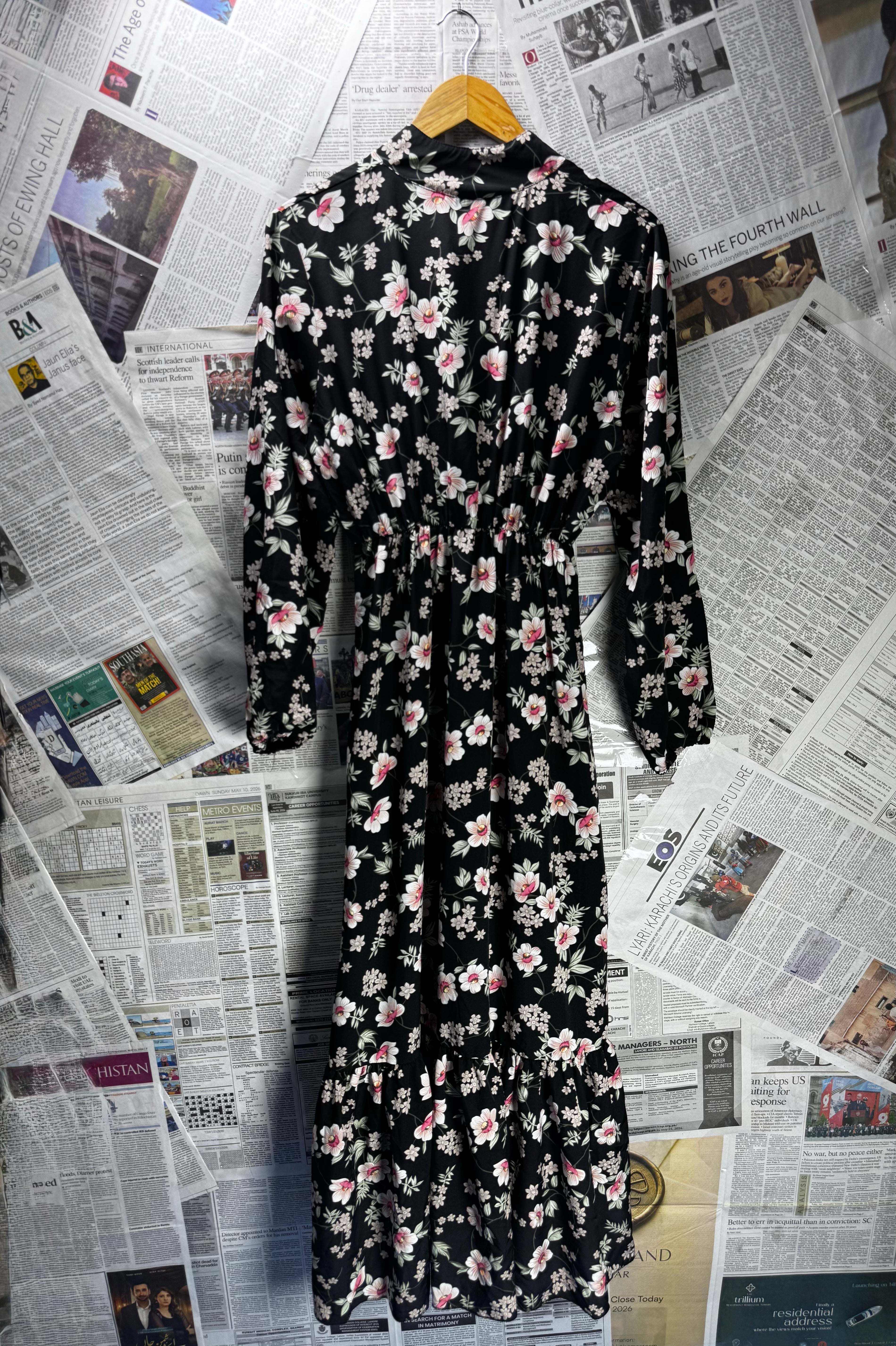 ® Medium | Bust: 19" | Floral | Maxi Dress | B5 - 5435 - Genuine Maal