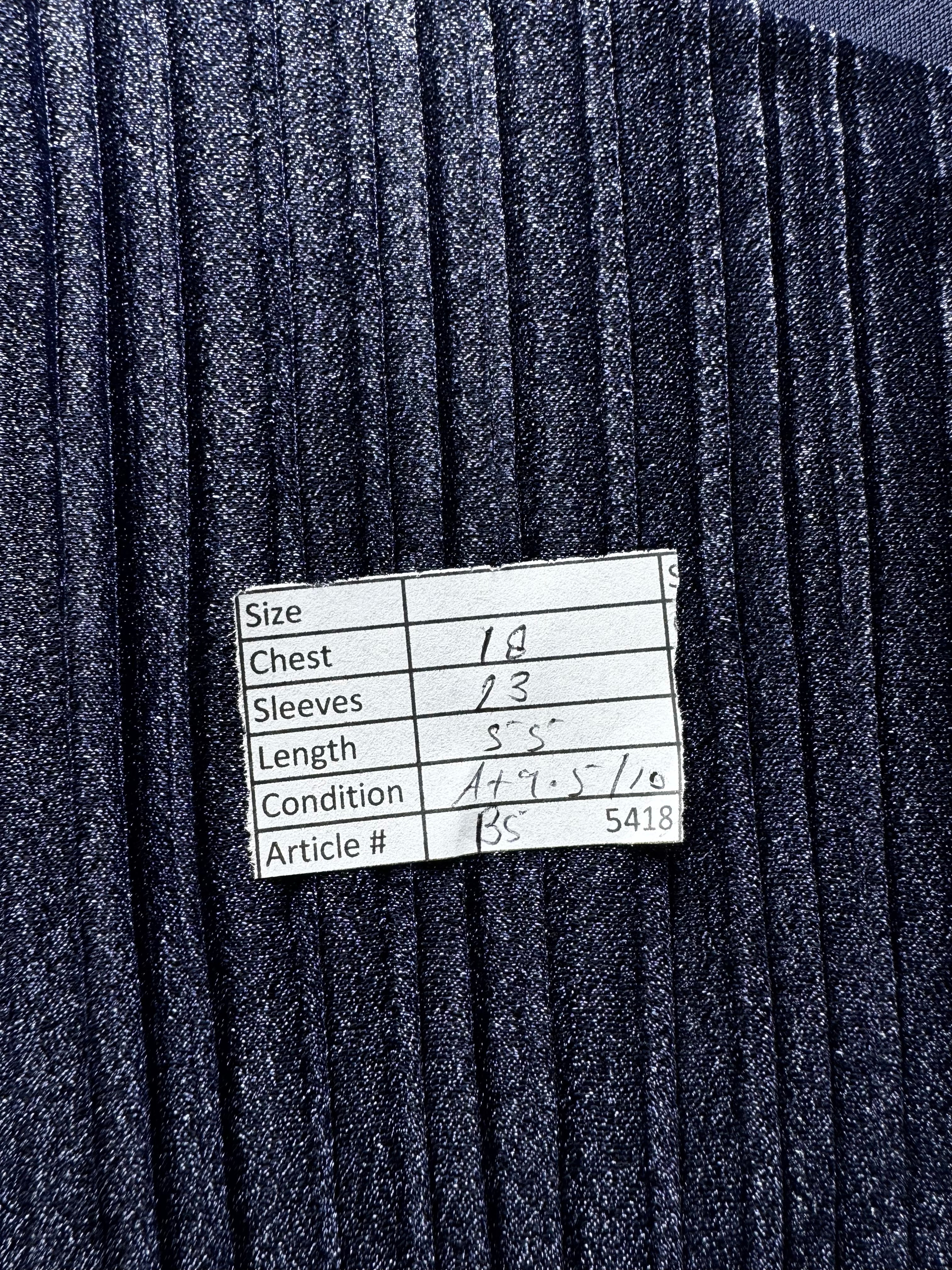 Faracco® Small | Bust: 18" | Solid - Navy | Maxi Dress | B5 - 5418 - Genuine Maal