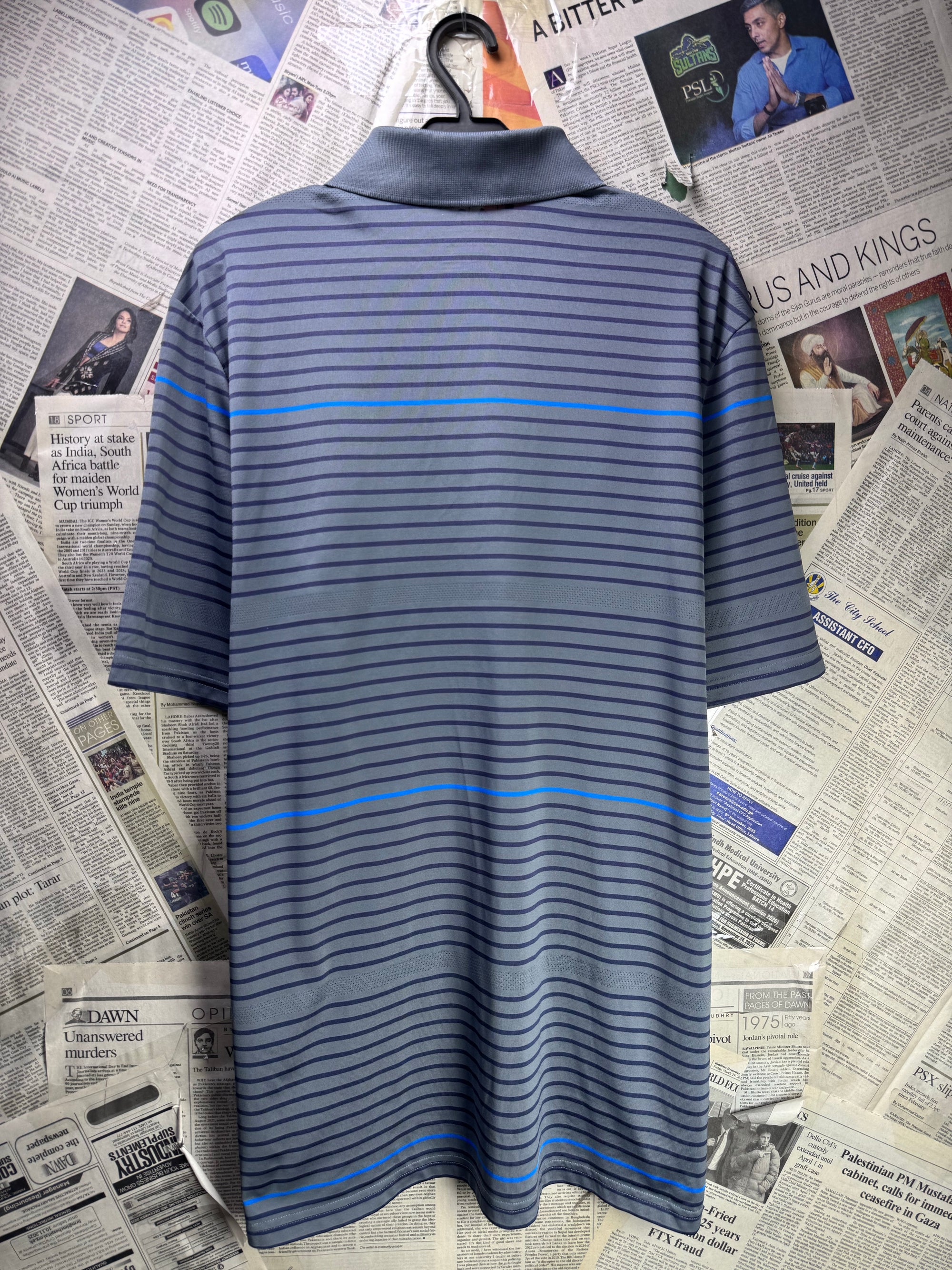 Adid*s® Large | Chest: 23" | Grey | Golf Polo | Poly | 4208 - Genuine Maal