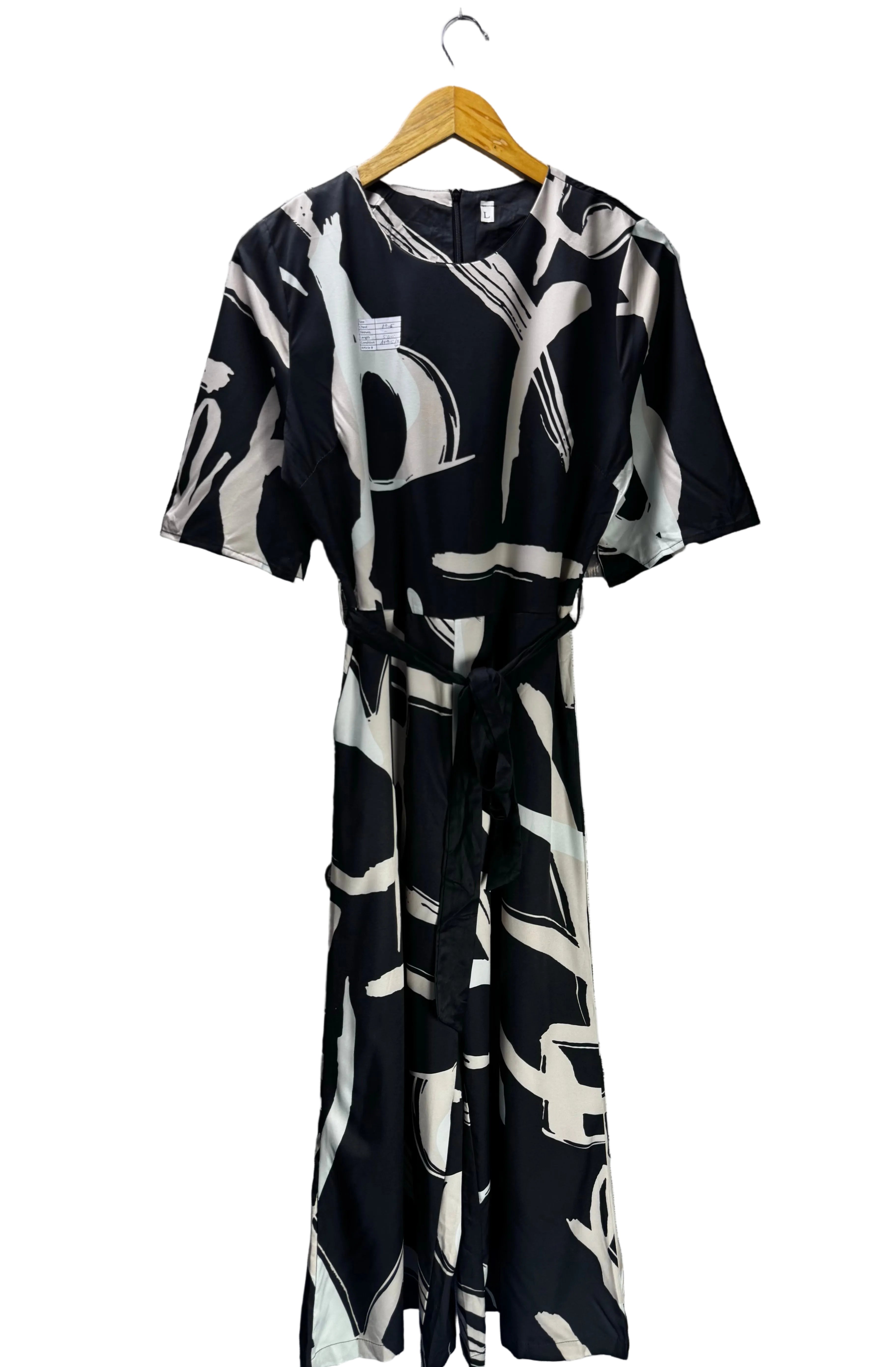 Shein® Medium | Bust: 19.5" | Abstract Brushstroke | Maxi Dress | B5 - 5463 - Genuine Maal