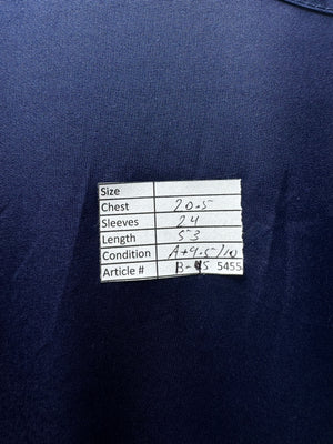 ® Large | Bust: 20.5" | Solid Navy | Maxi Dress | B5 - 5455 - Genuine Maal