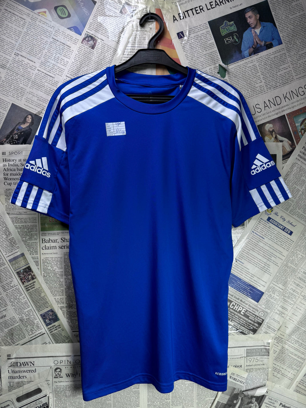 Adid*s® Small | Chest: 19" | Royal Blue | Sports T-Shirt | Poly | 4214 - Genuine Maal