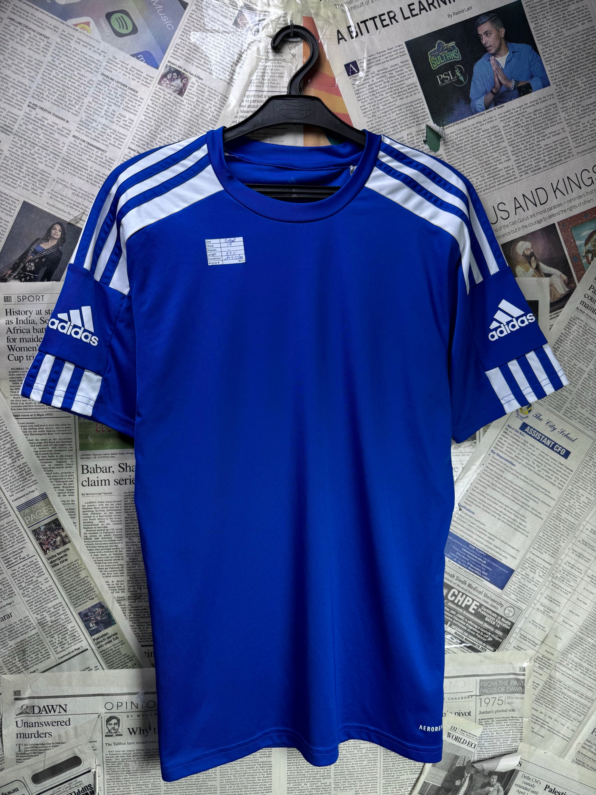 Adid*s® Small | Chest: 19" | Royal Blue | Sports T-Shirt | Poly | 4214 - Genuine Maal