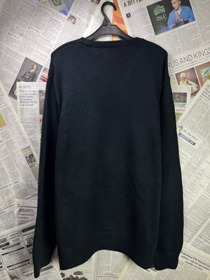 CHAPS® L/XL | Chest: 24.5" | Black | Knit Sweater | Cotton | 1838 - Genuine Maal