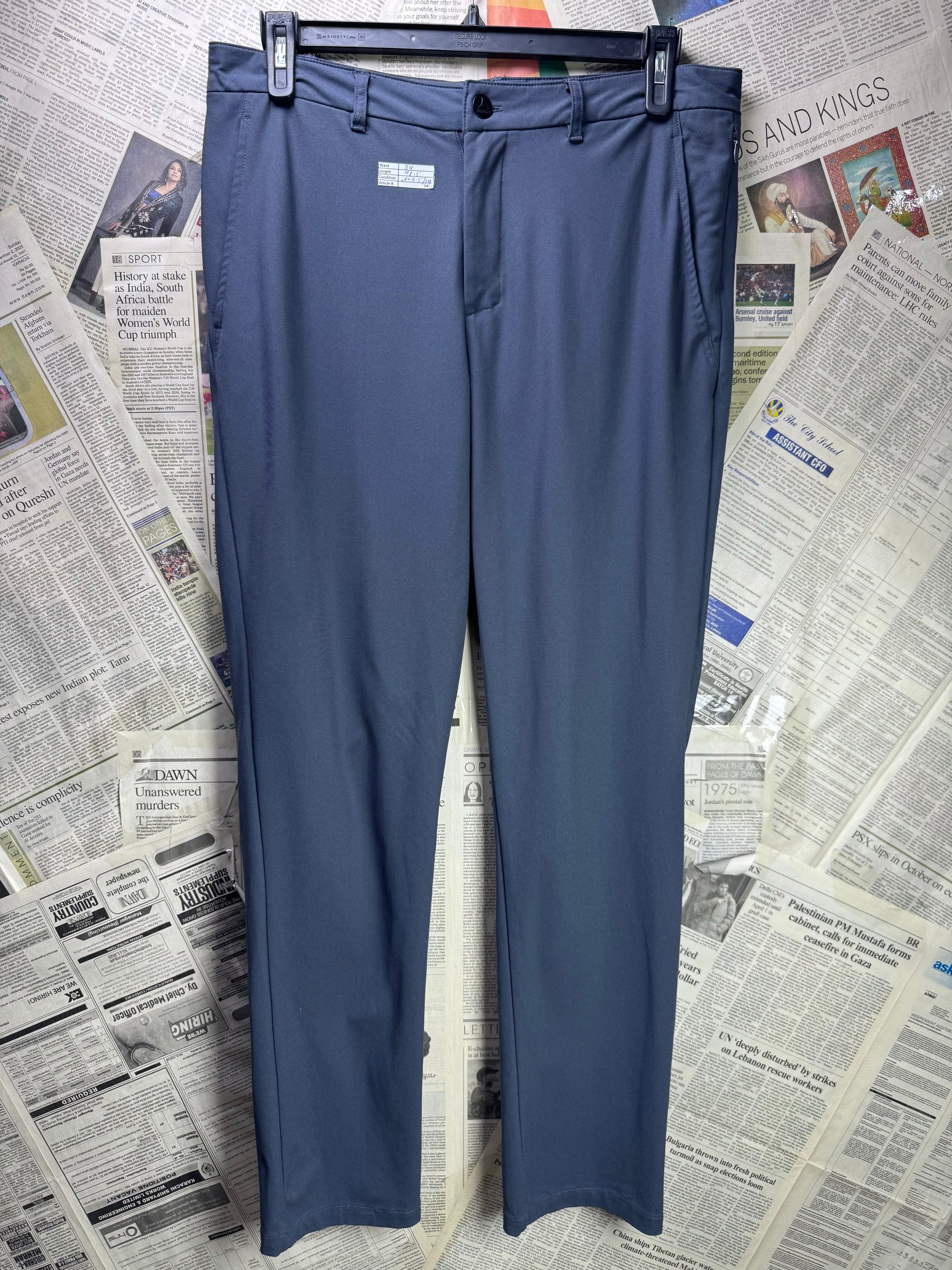 Reebok® Waist: 34" | Grey | Performance Pants | Poly | 1426 - Genuine Maal