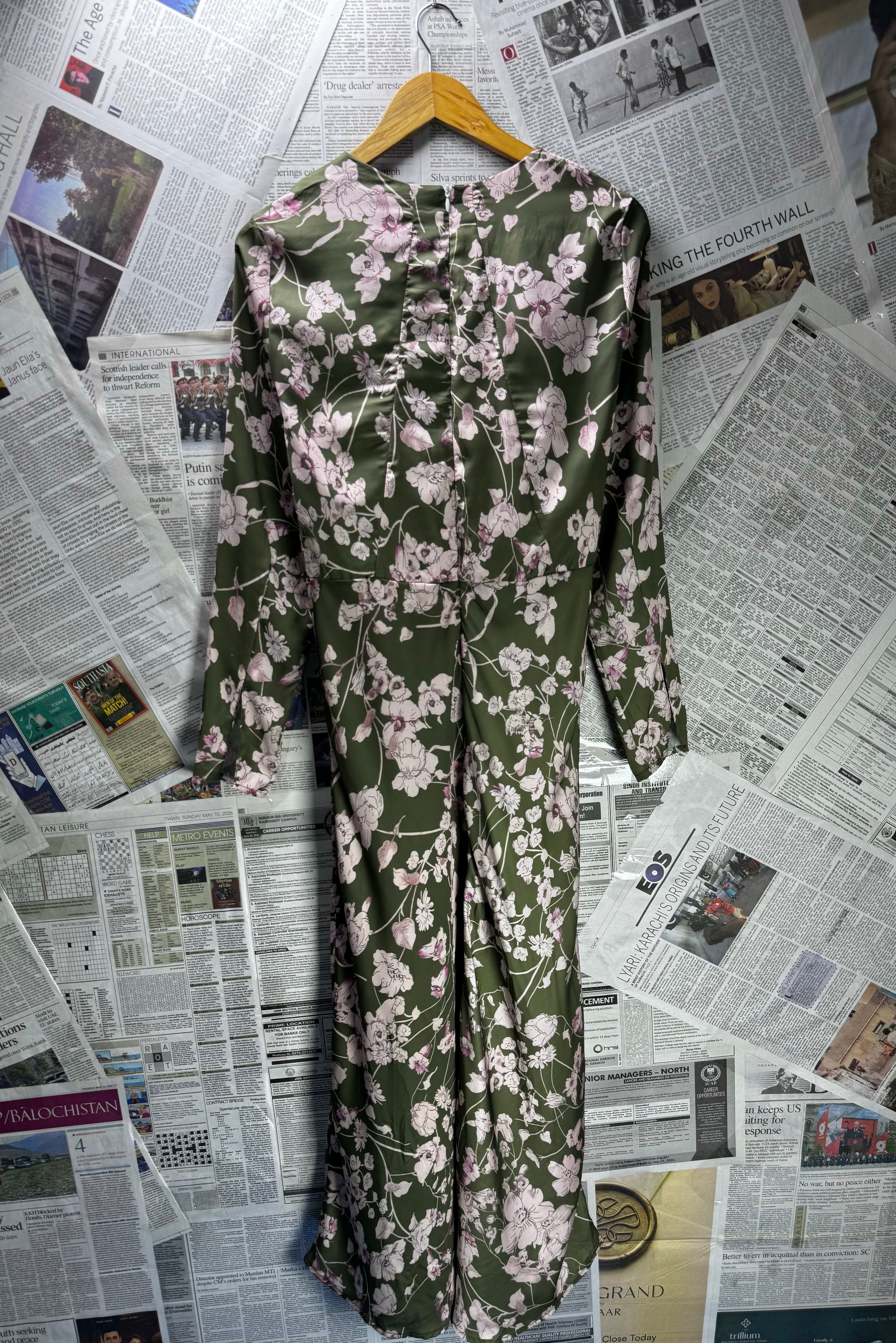 Shein® Medium | Bust: 18.5" | Floral | Maxi Dress | B5 - 5451 - Genuine Maal