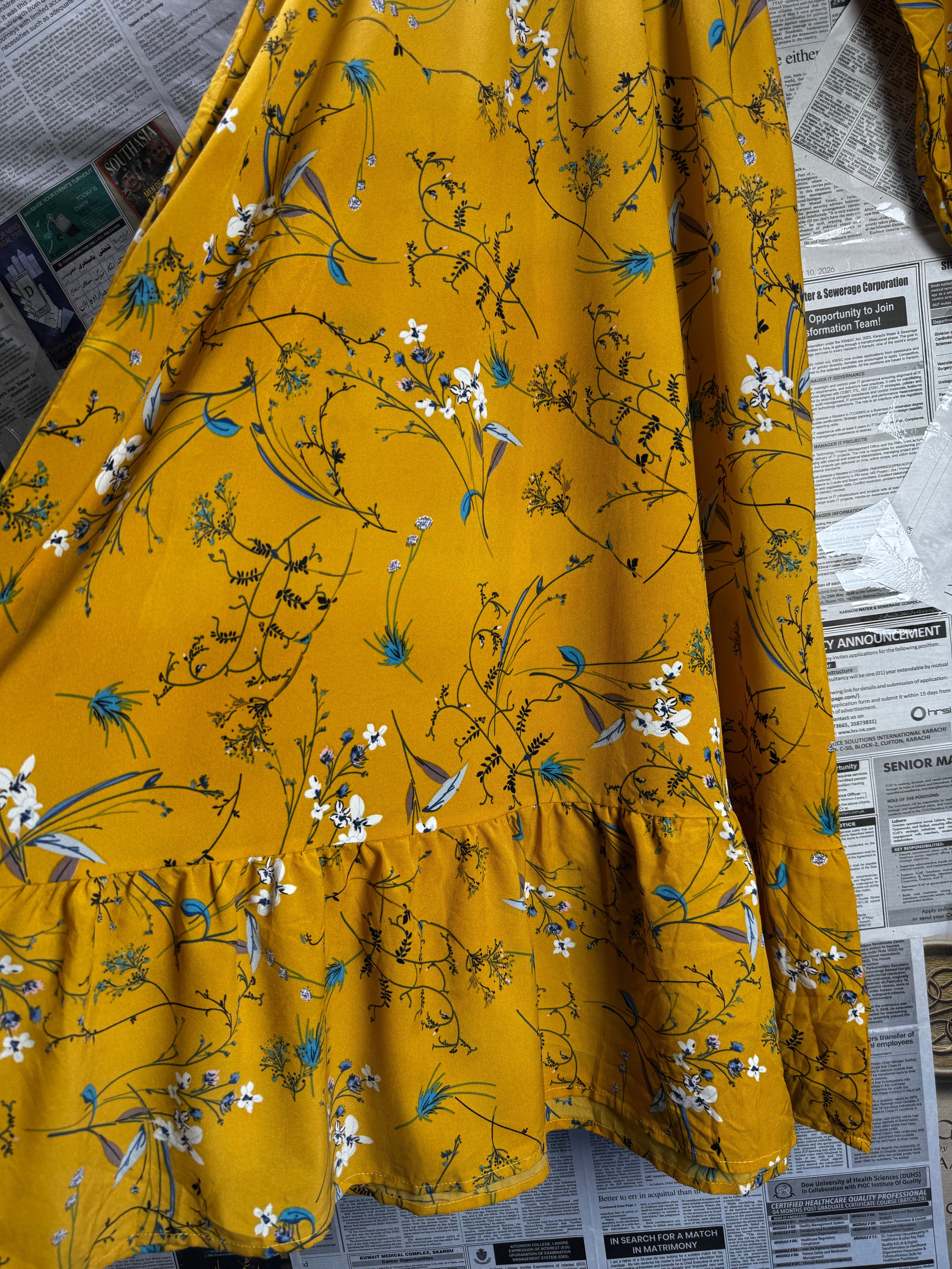 ® Medium | Bust: 19" | Floral | Maxi Dress | B5 - 5212 - Genuine Maal