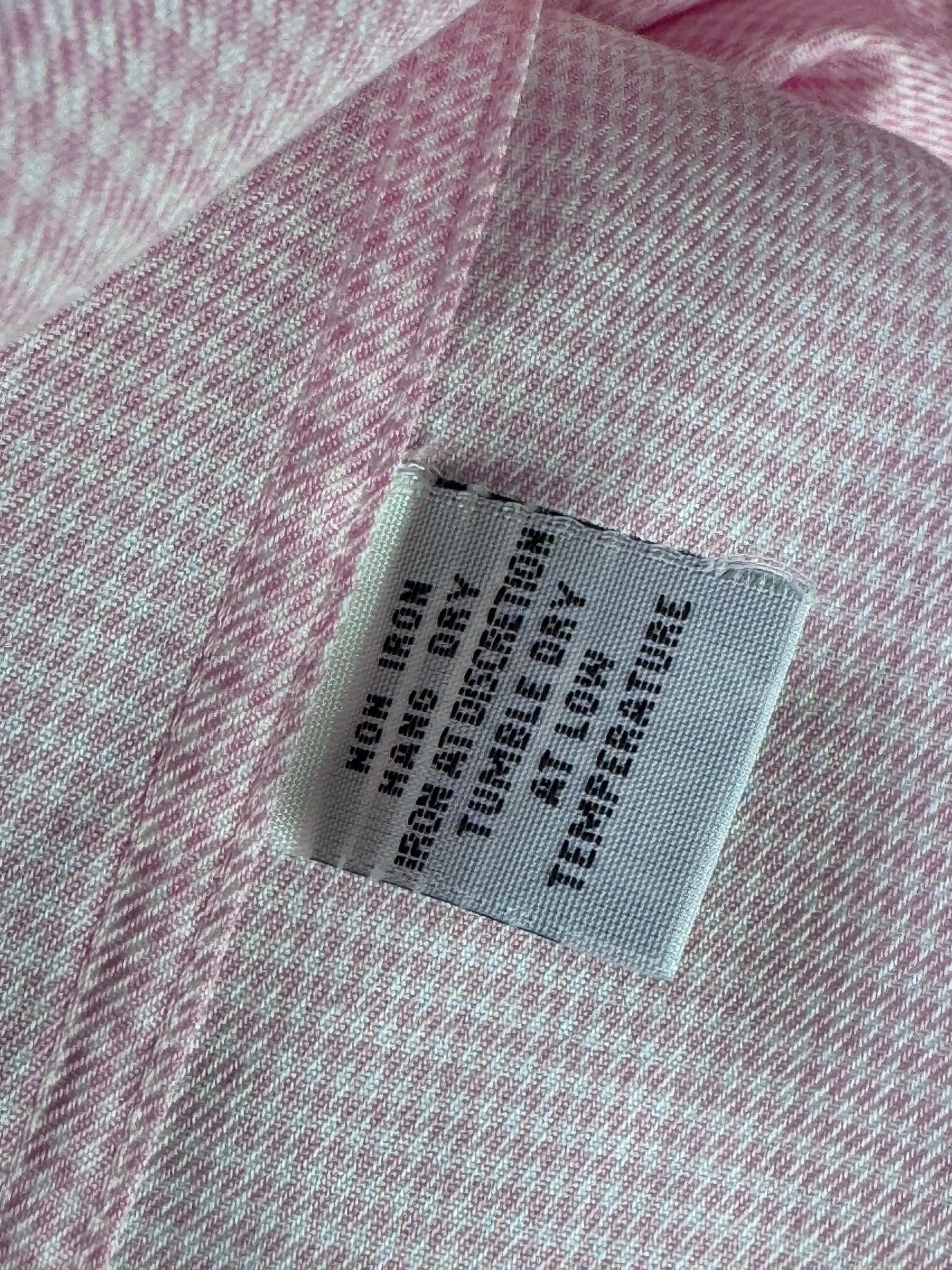 Hawes & Curtis® L/XL | Chest: 24.5" | Peach Pin Check | Shirt | Cotton | 4213 - Genuine Maal