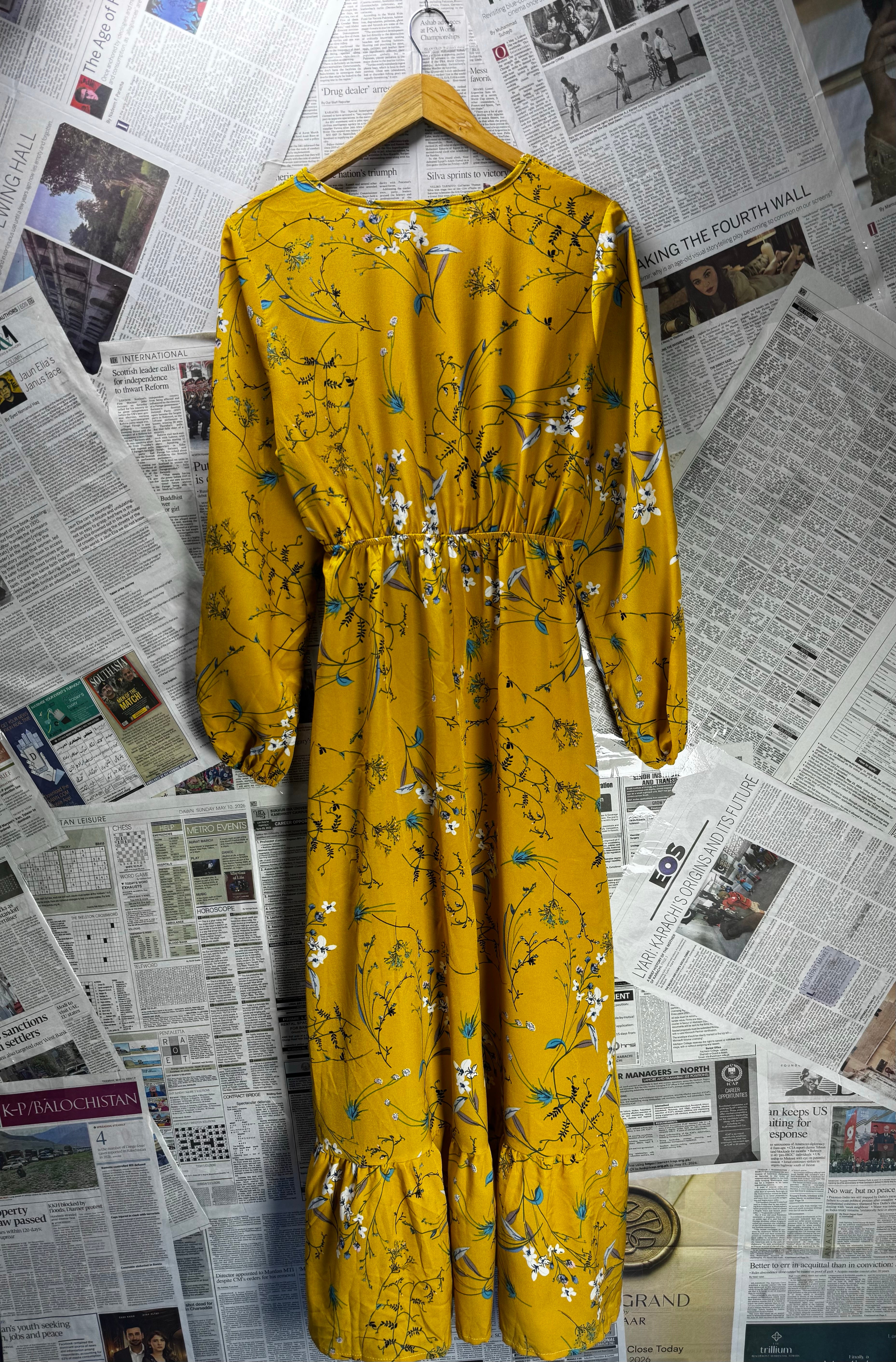 ® Medium | Bust: 19" | Floral | Maxi Dress | B5 - 5212 - Genuine Maal