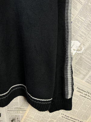 CHAPS® L/XL | Chest: 24.5" | Black | Knit Sweater | Cotton | 1858 - Genuine Maal