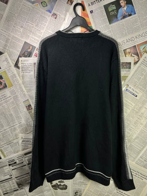 CHAPS® L/XL | Chest: 24.5" | Black | Knit Sweater | Cotton | 1858 - Genuine Maal