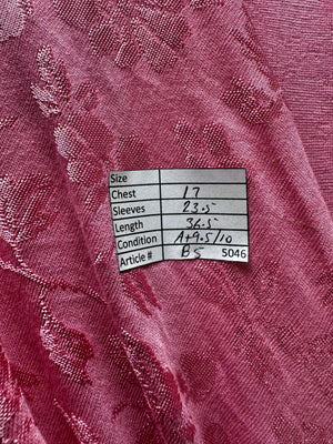 Savida® XS | Bust: 17" | Jacquard Bubblegum Pink | Mini Dress | B5 - 5046 - Genuine Maal