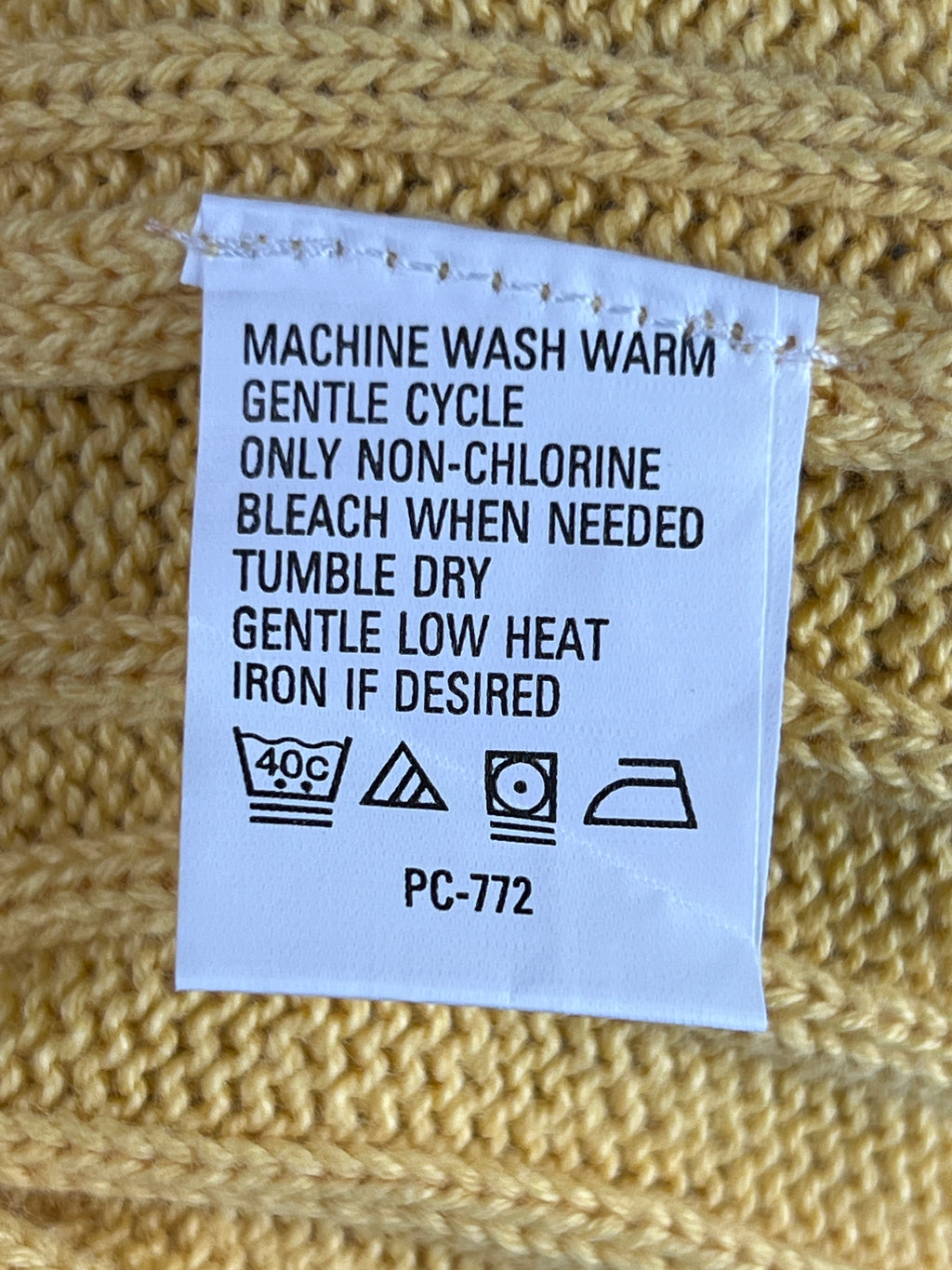 Arrow® XXL | Chest: 27" | Yellow | Knit Sweater | Cotton | 1862 - Genuine Maal