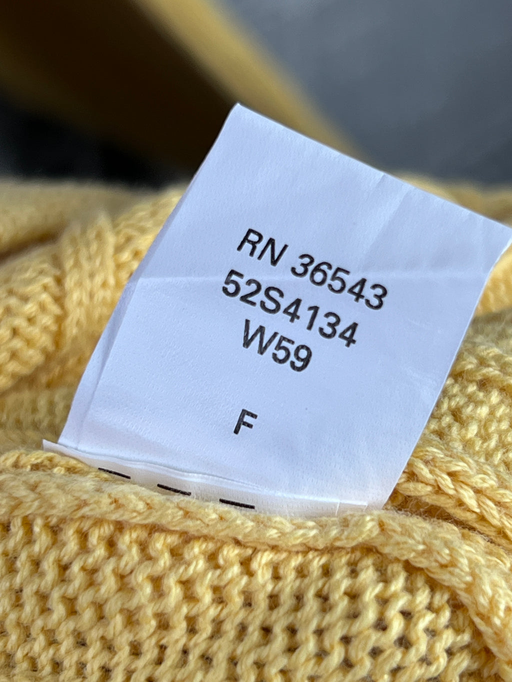 Arrow® XXL | Chest: 27" | Yellow | Knit Sweater | Cotton | 1862 - Genuine Maal