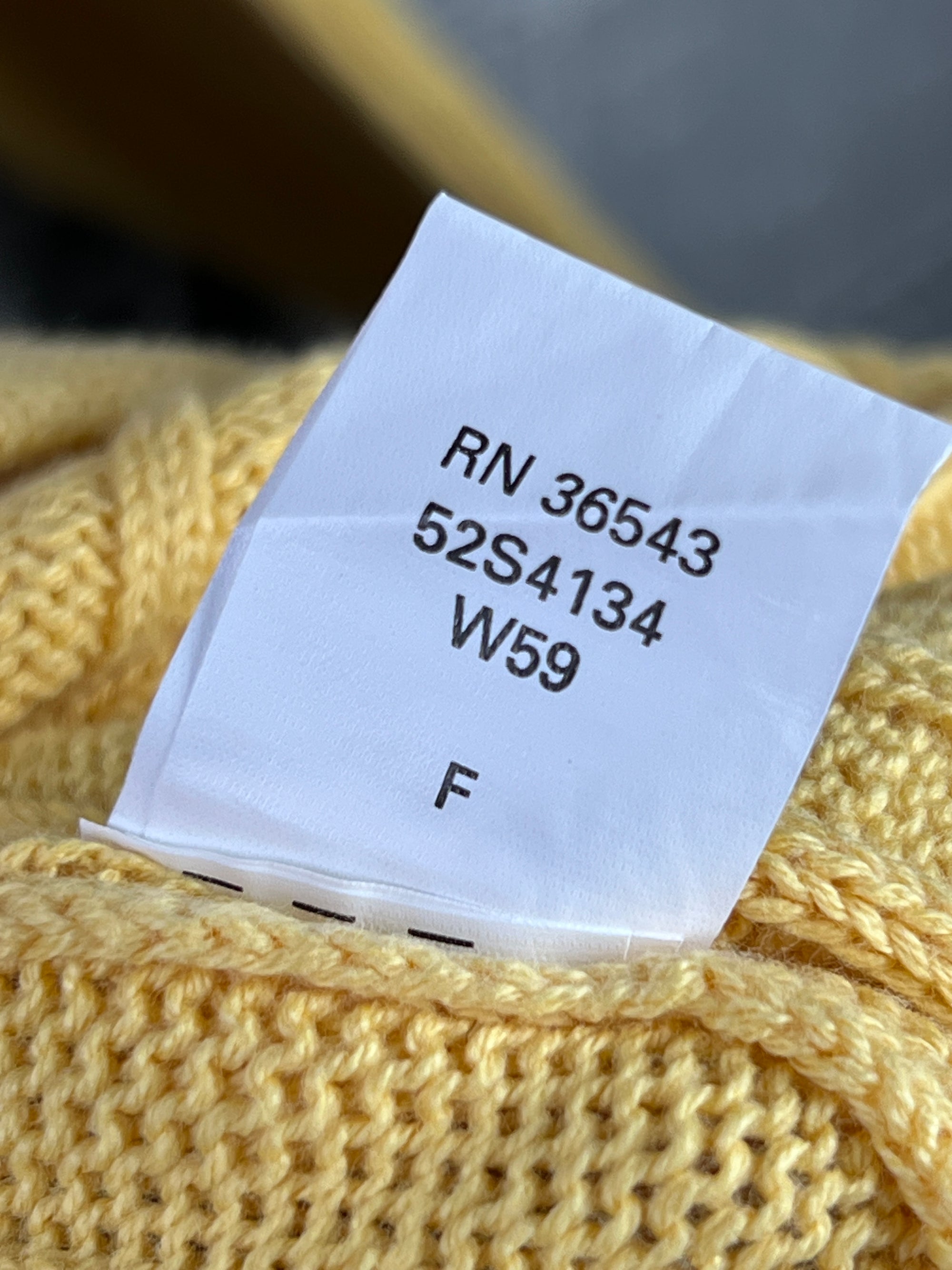 Arrow® XXL | Chest: 27" | Yellow | Knit Sweater | Cotton | 1862 - Genuine Maal