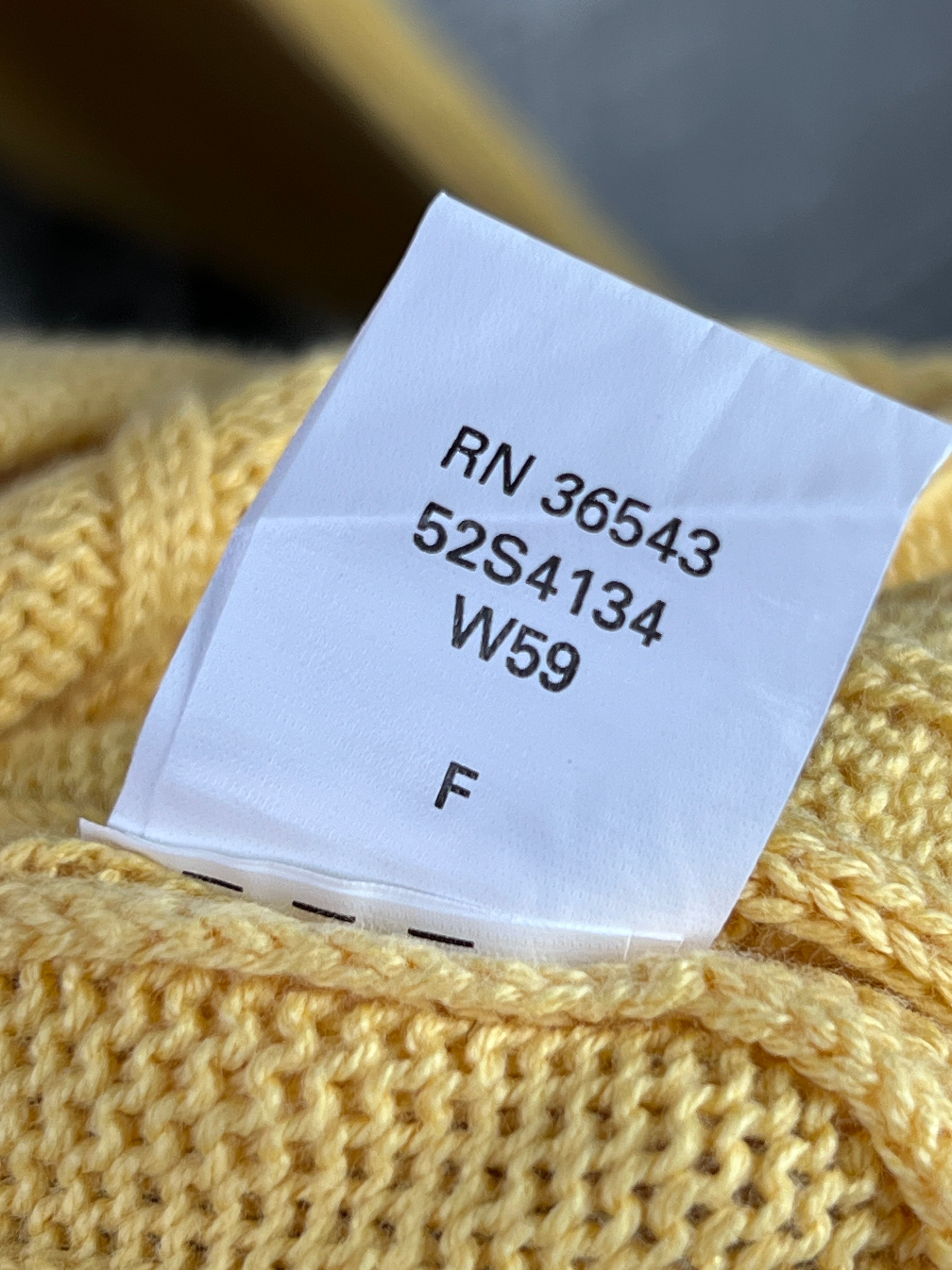 Arrow® XXL | Chest: 27" | Yellow | Knit Sweater | Cotton | 1862 - Genuine Maal