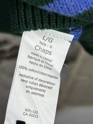CHAPS® Large | Chest: 23" | Knit Sweater | Cotton | 1925 - Genuine Maal