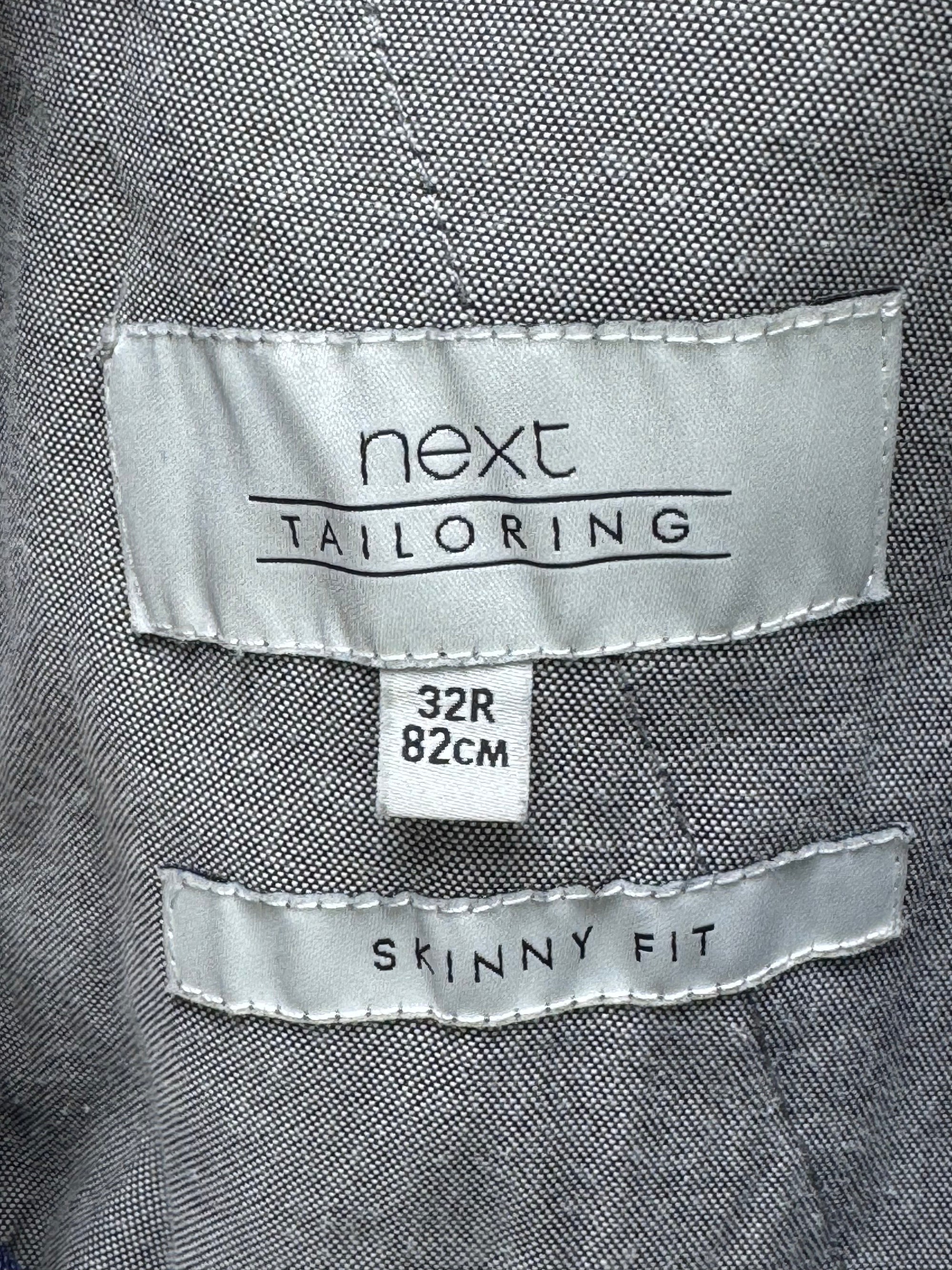 Next® Waist: 32" | Bluish Purple Glen Check | Skinny Fit Pants | Poly - Viscose | 1420 - Genuine Maal