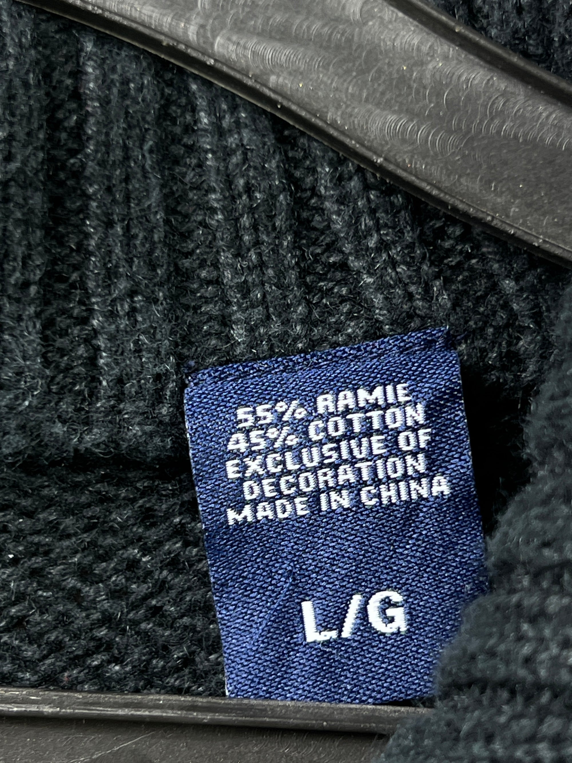 CHAPS® Large | Chest: 24" | Knit Quarter Zip Sweater | Ramie/Cotton | 1926 - Genuine Maal