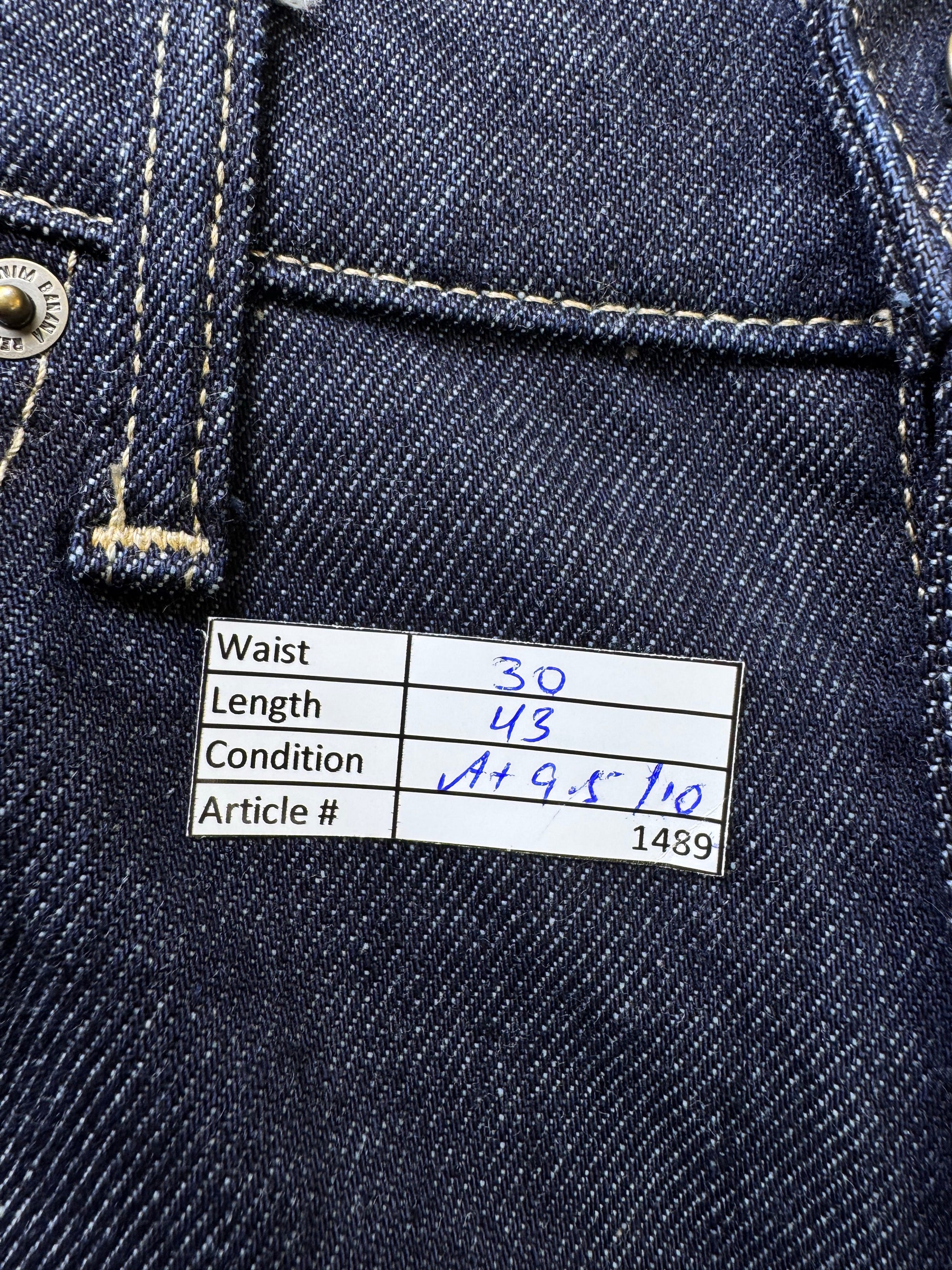 Banana Rep*blic® Waist: 30" | Blue | Regular Fit Denim Pants | Cotton - Elastane | 1489 - Genuine Maal