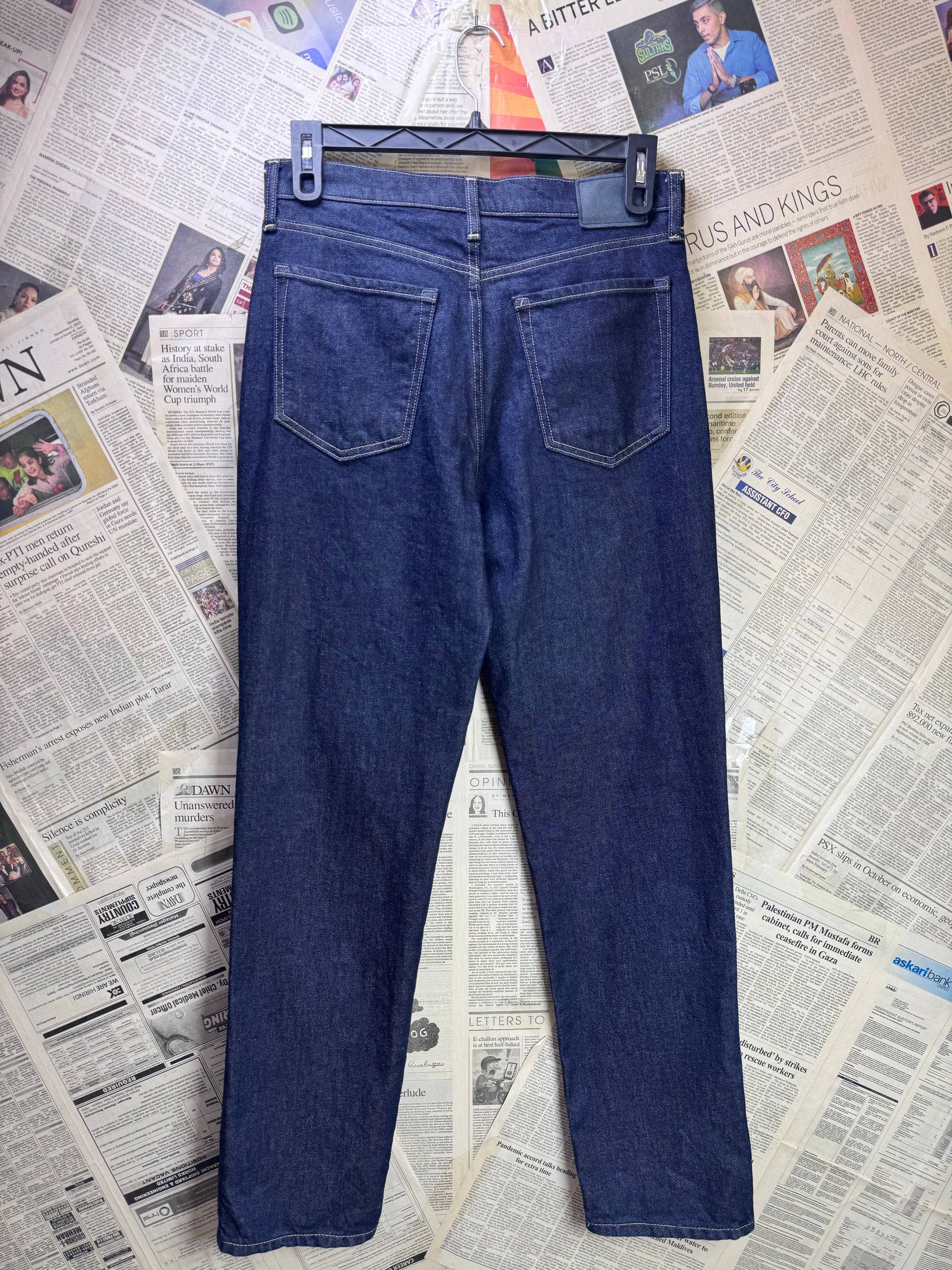 Banana Rep*blic® Waist: 30" | Blue | Regular Fit Denim Pants | Cotton - Elastane | 1489 - Genuine Maal