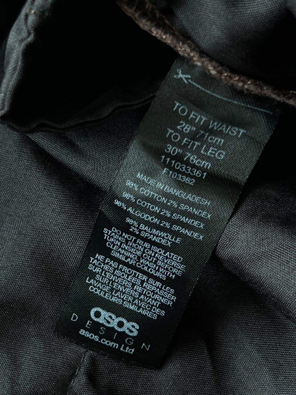 ASOS® Chest Nut | Waist: 30" | B120 - My Store