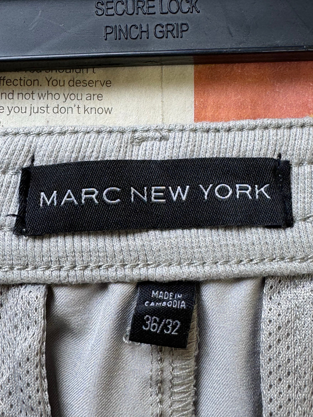 Marc New York® Waist: 36" | Beige | Performance Pants | Poly - Spandex | 1428 - Genuine Maal