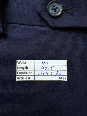 Austin Reed® Waist: 40" | Navy Blue | Dress Pants | 100% Wool | 1427 - Genuine Maal