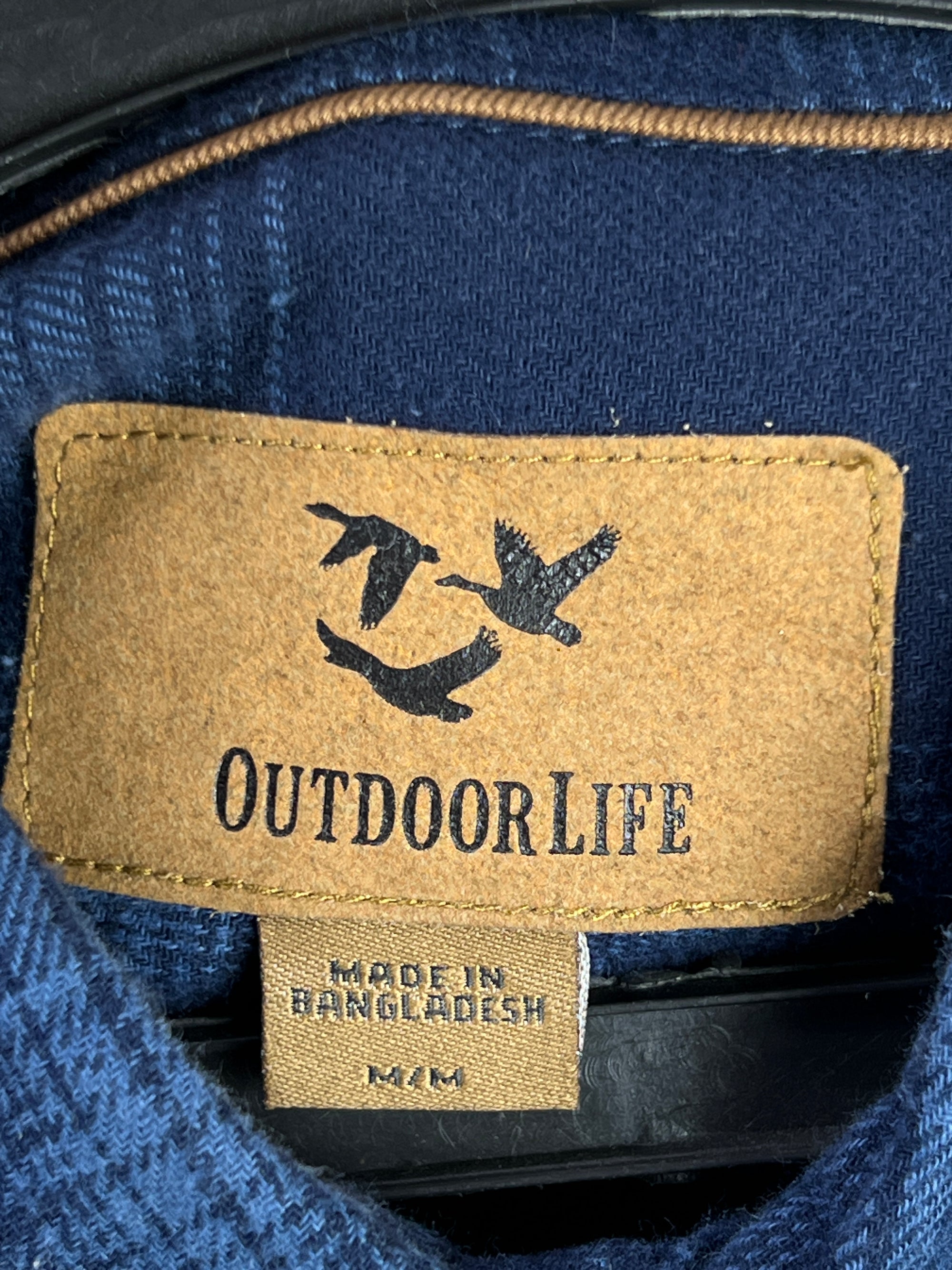 Outdoor Life® Medium | Chest 22.5 | Blue | Warm Shirt | Flannel Cotton | 1910 - Genuine Maal