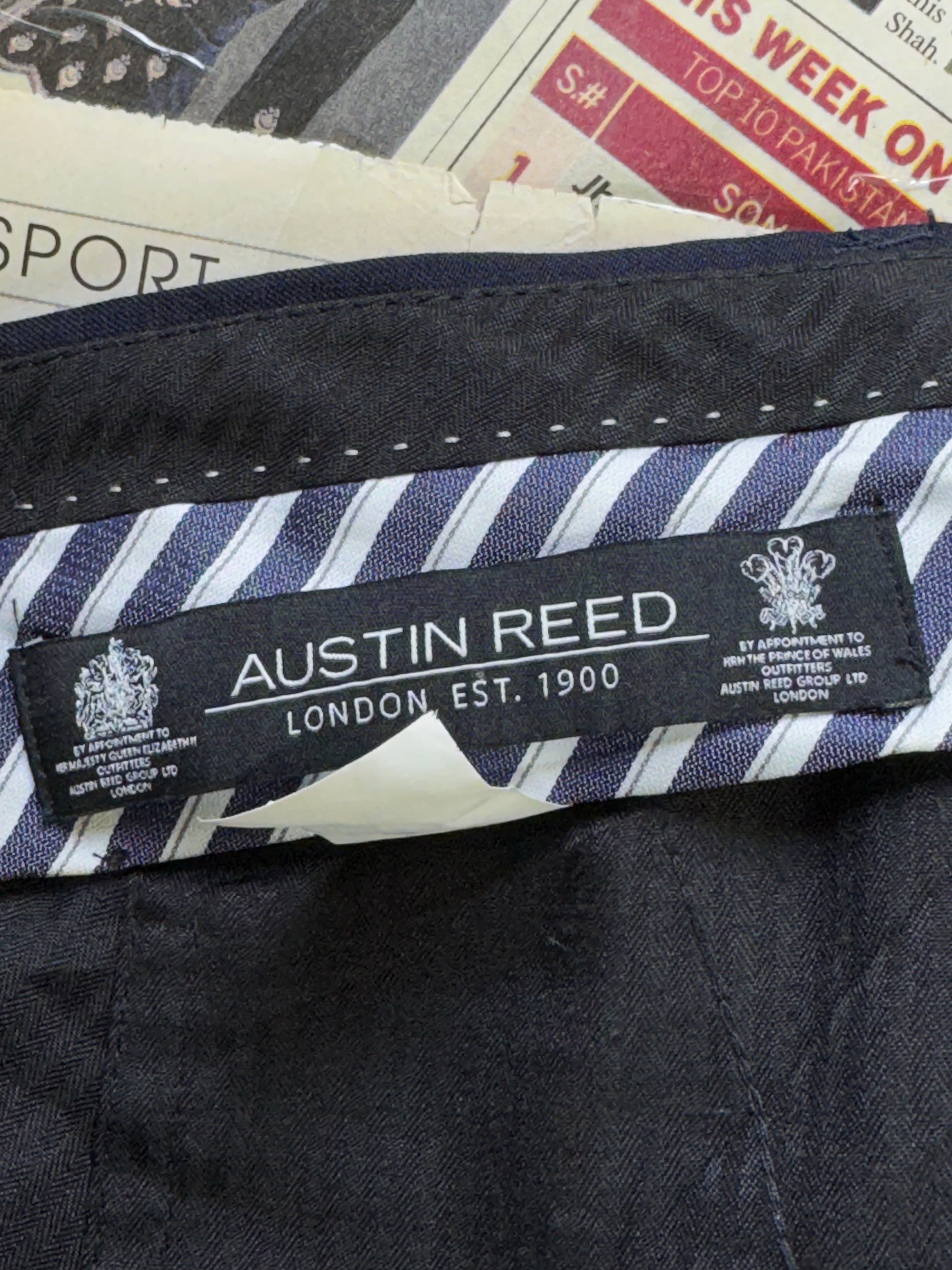 Austin Reed® Waist: 40" | Navy Blue | Dress Pants | 100% Wool | 1427 - Genuine Maal