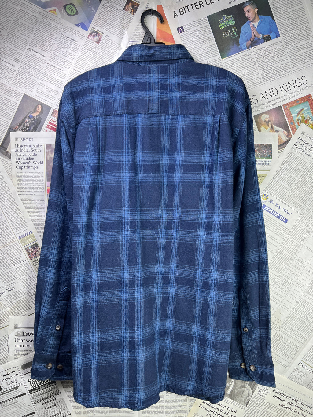 Outdoor Life® Medium | Chest 22.5 | Blue | Warm Shirt | Flannel Cotton | 1910 - Genuine Maal