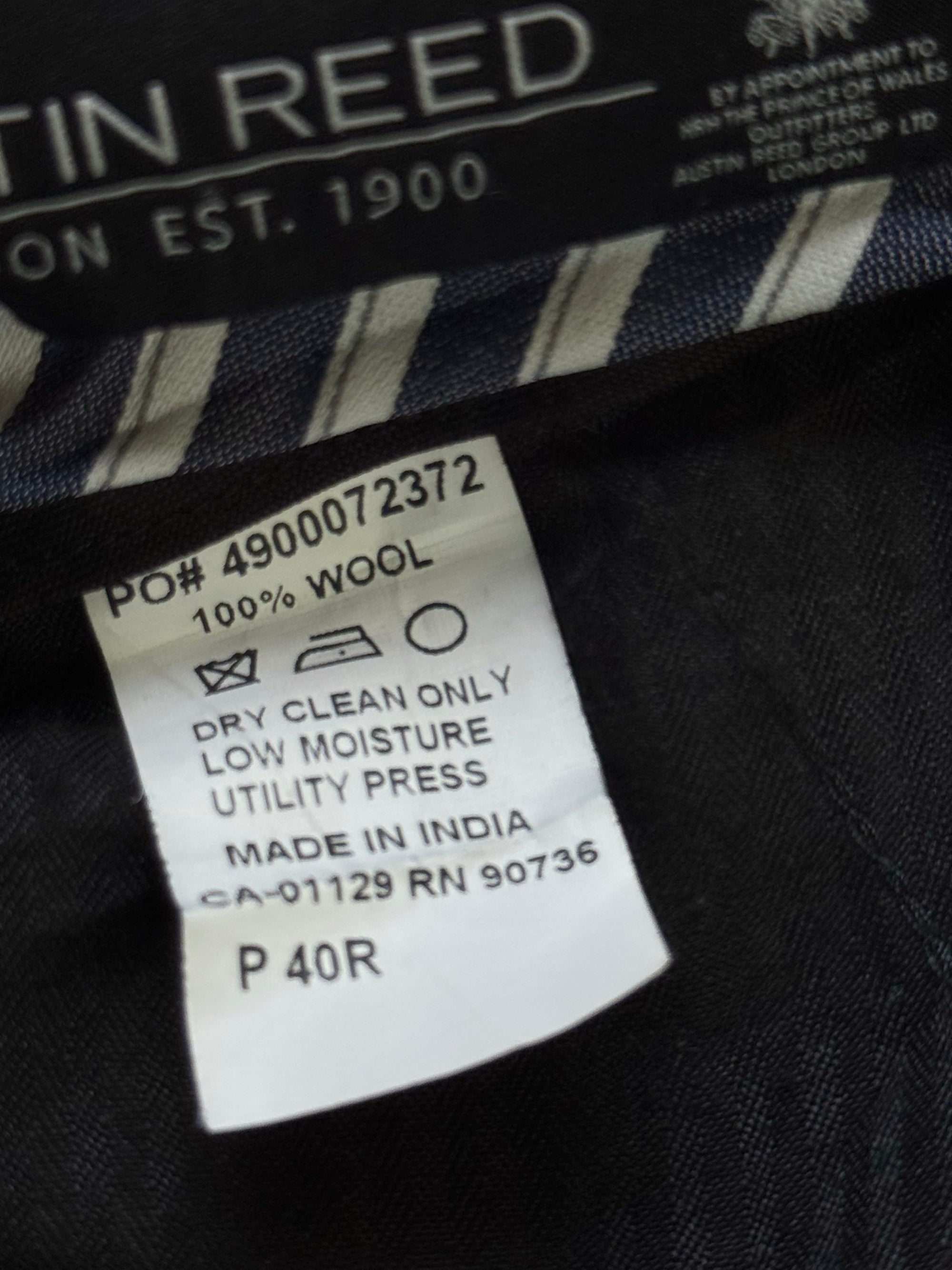 Austin Reed® Waist: 40" | Navy Blue | Dress Pants | 100% Wool | 1427 - Genuine Maal