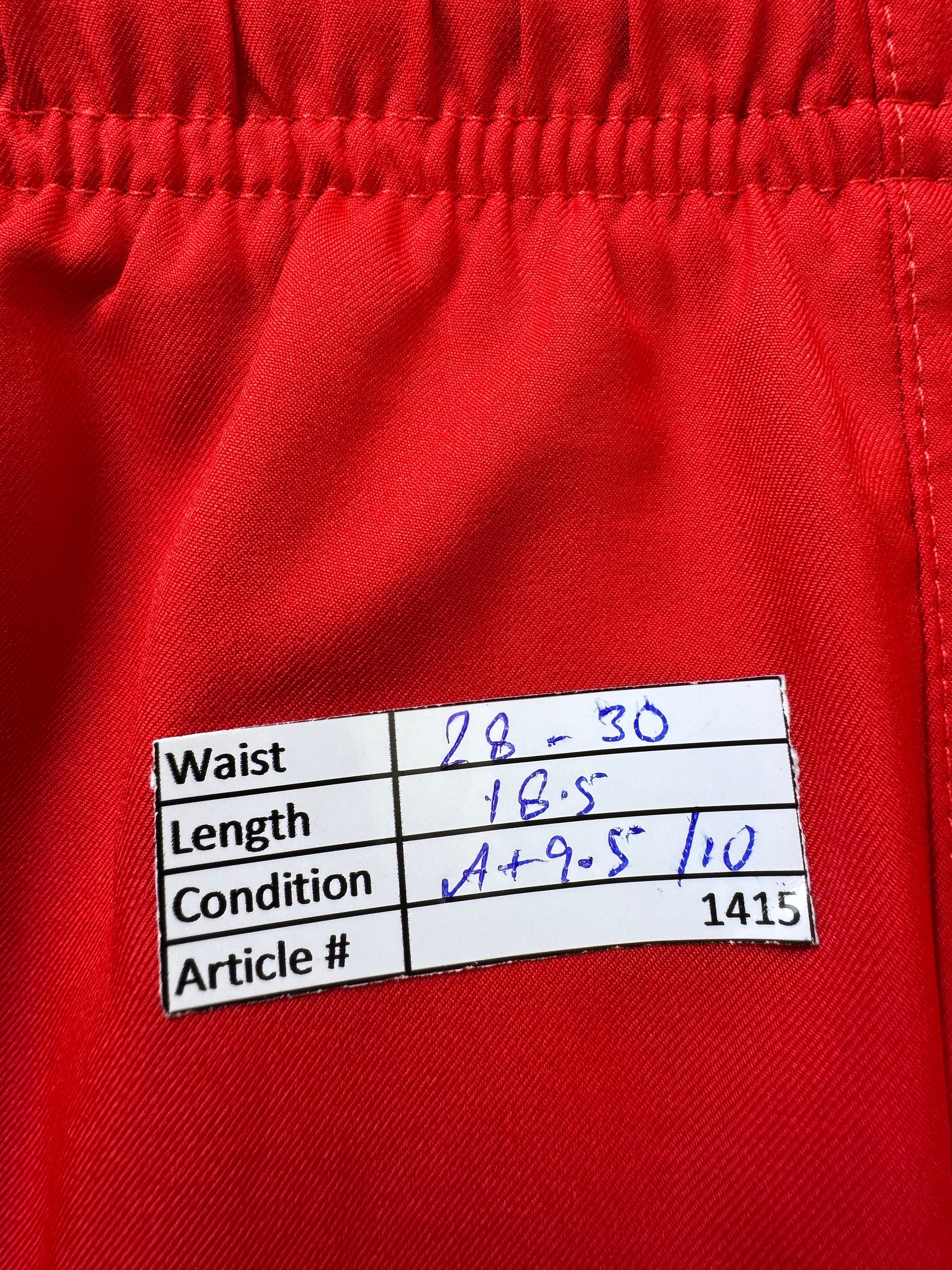 N*ke® Waist: 28" to 30" | Red | Saint Germain Dri Fit Sports Shorts | Poly | 1415 - Genuine Maal