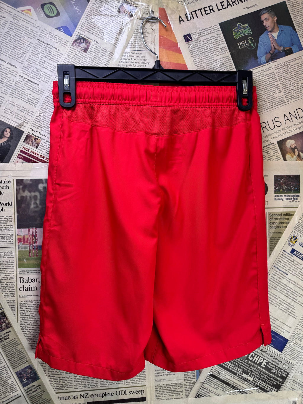 N*ke® Waist: 28" to 30" | Red | Saint Germain Dri Fit Sports Shorts | Poly | 1415 - Genuine Maal