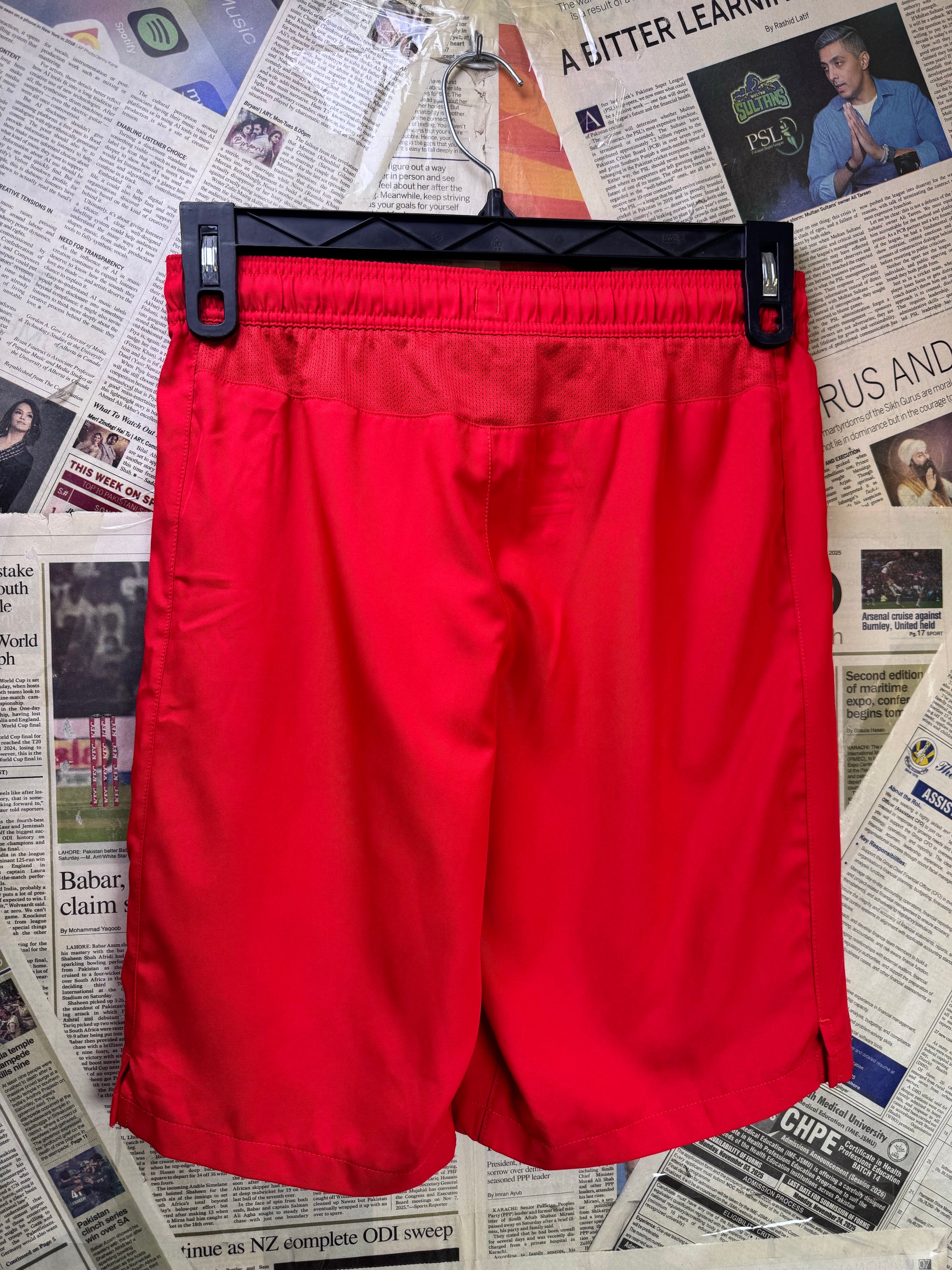 N*ke® Waist: 28" to 30" | Red | Saint Germain Dri Fit Sports Shorts | Poly | 1415 - Genuine Maal